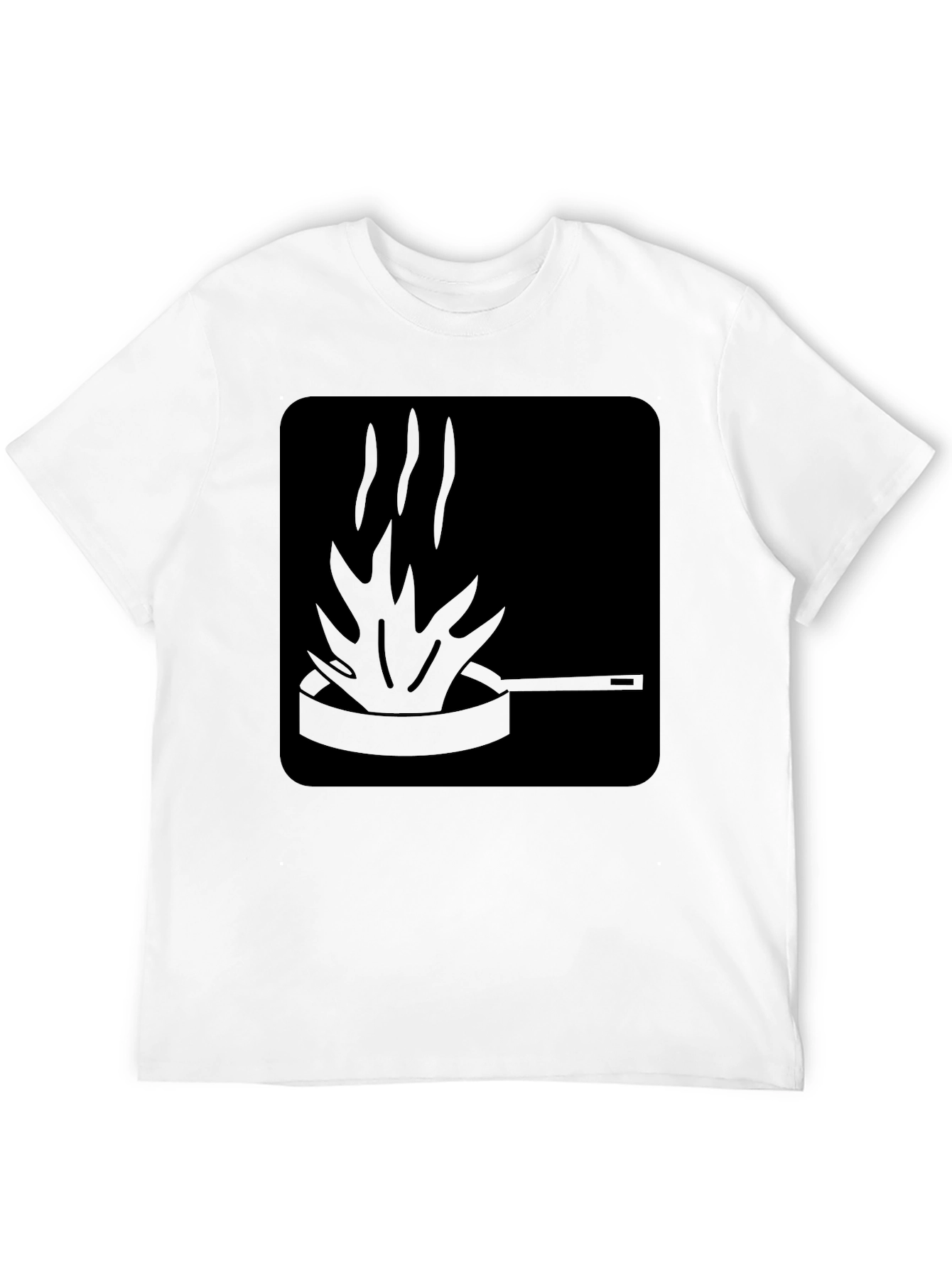 Fiery Pan Graphic Tee - Cook with Passion!