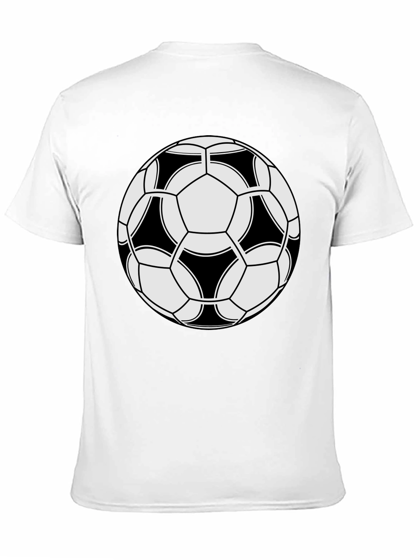 Soccer Ball Graphic Black T-Shirt