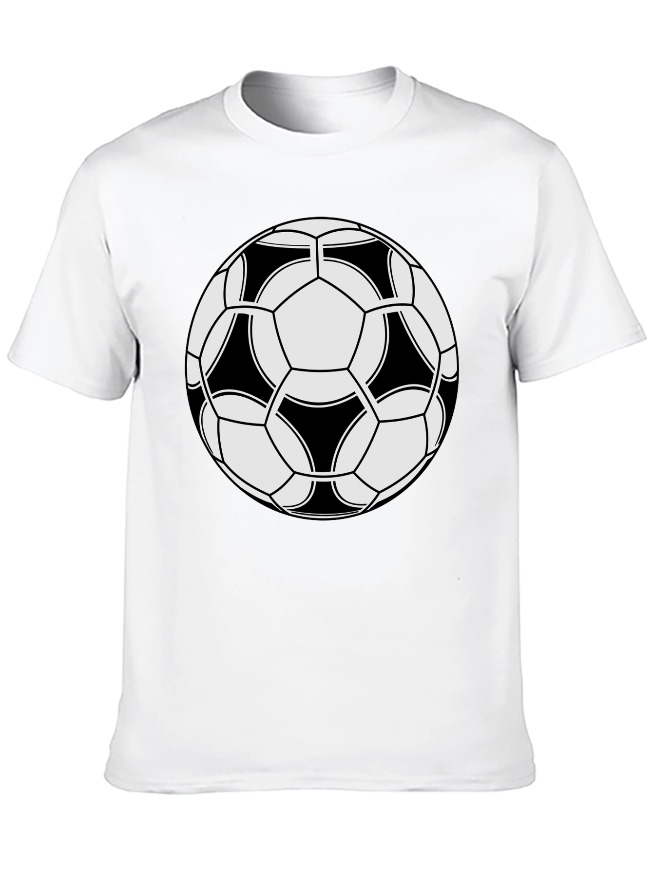 Soccer Ball Graphic Black T-Shirt