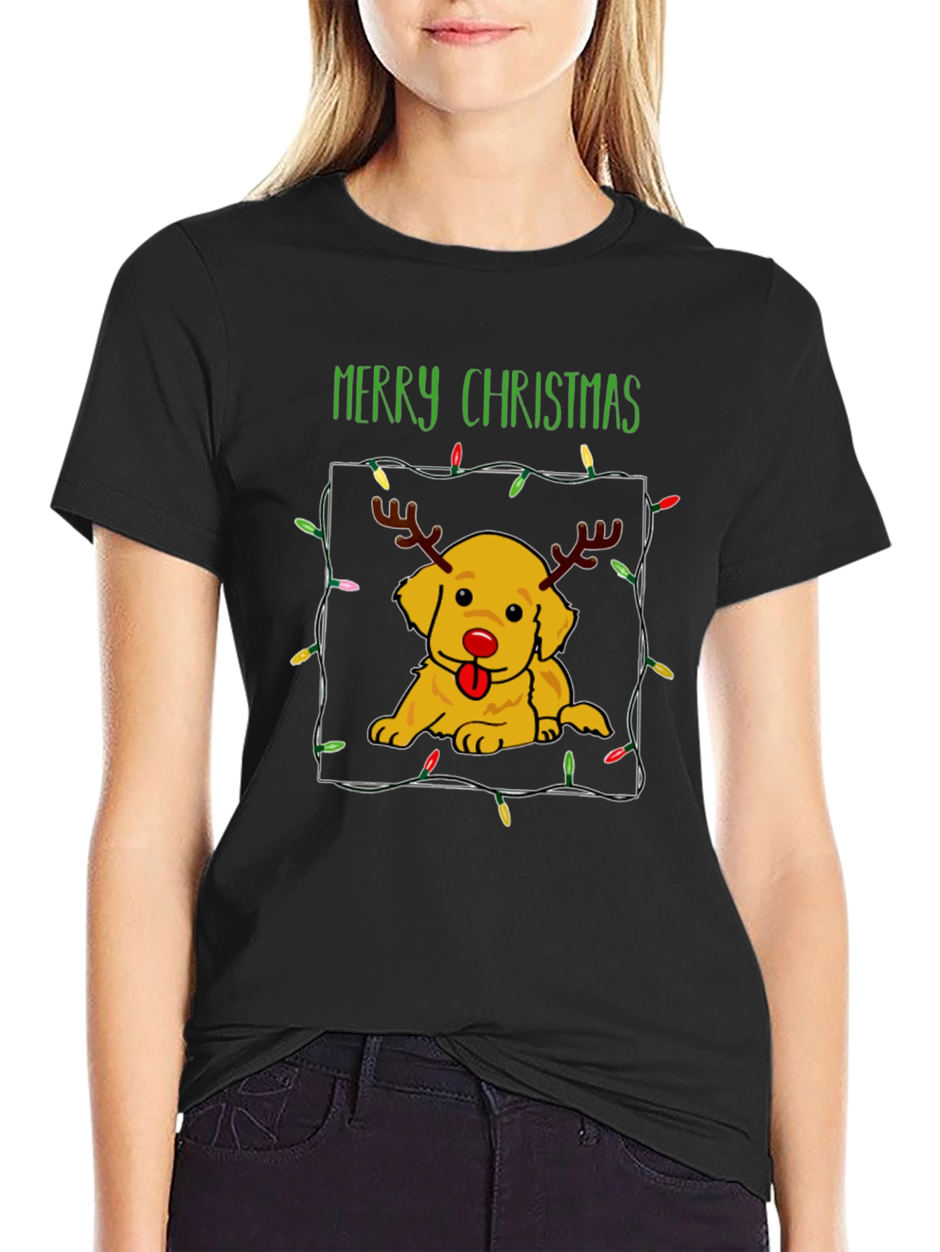 Merry Christmas Dog T-Shirt