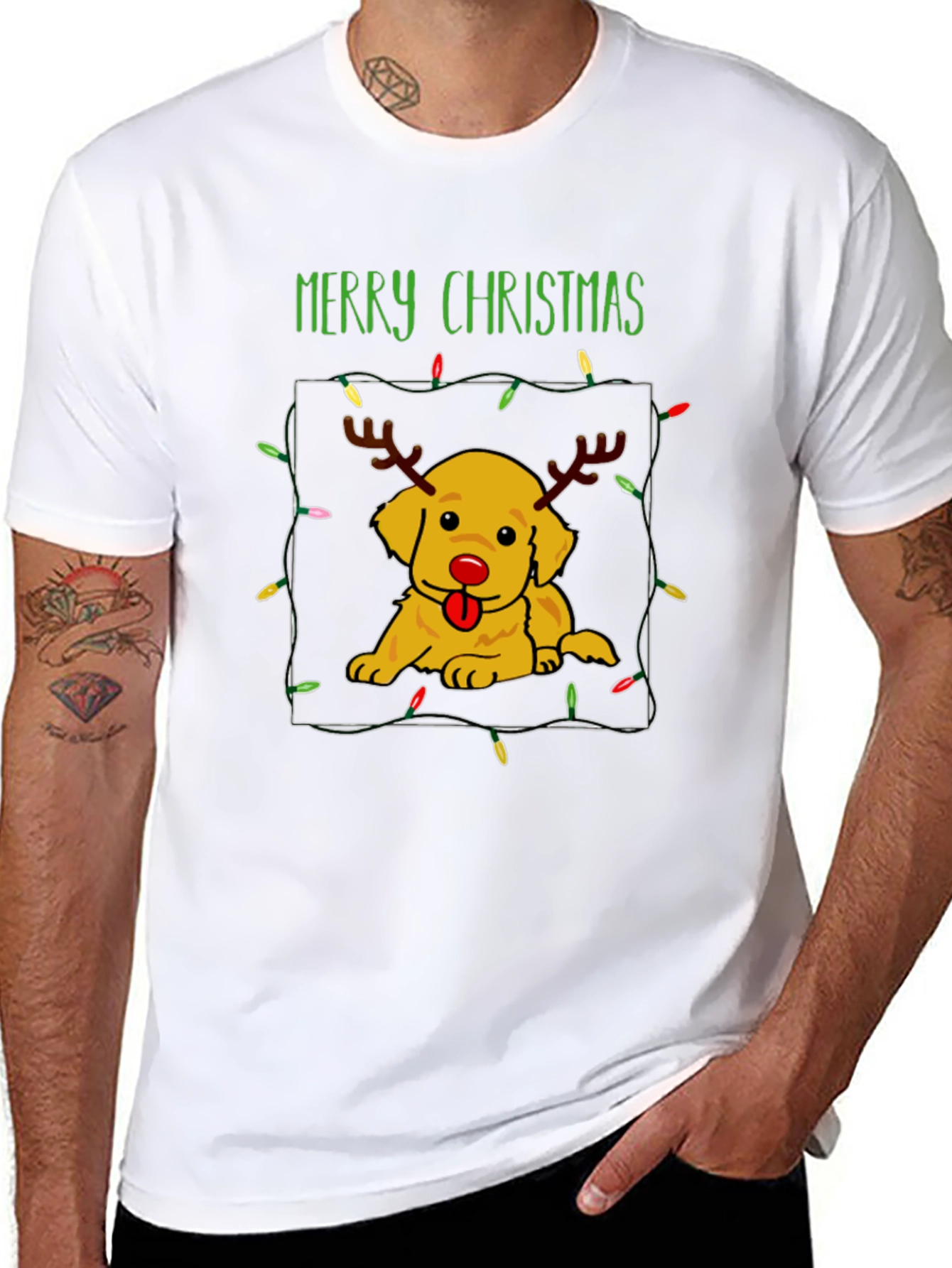 Merry Christmas Dog T-Shirt
