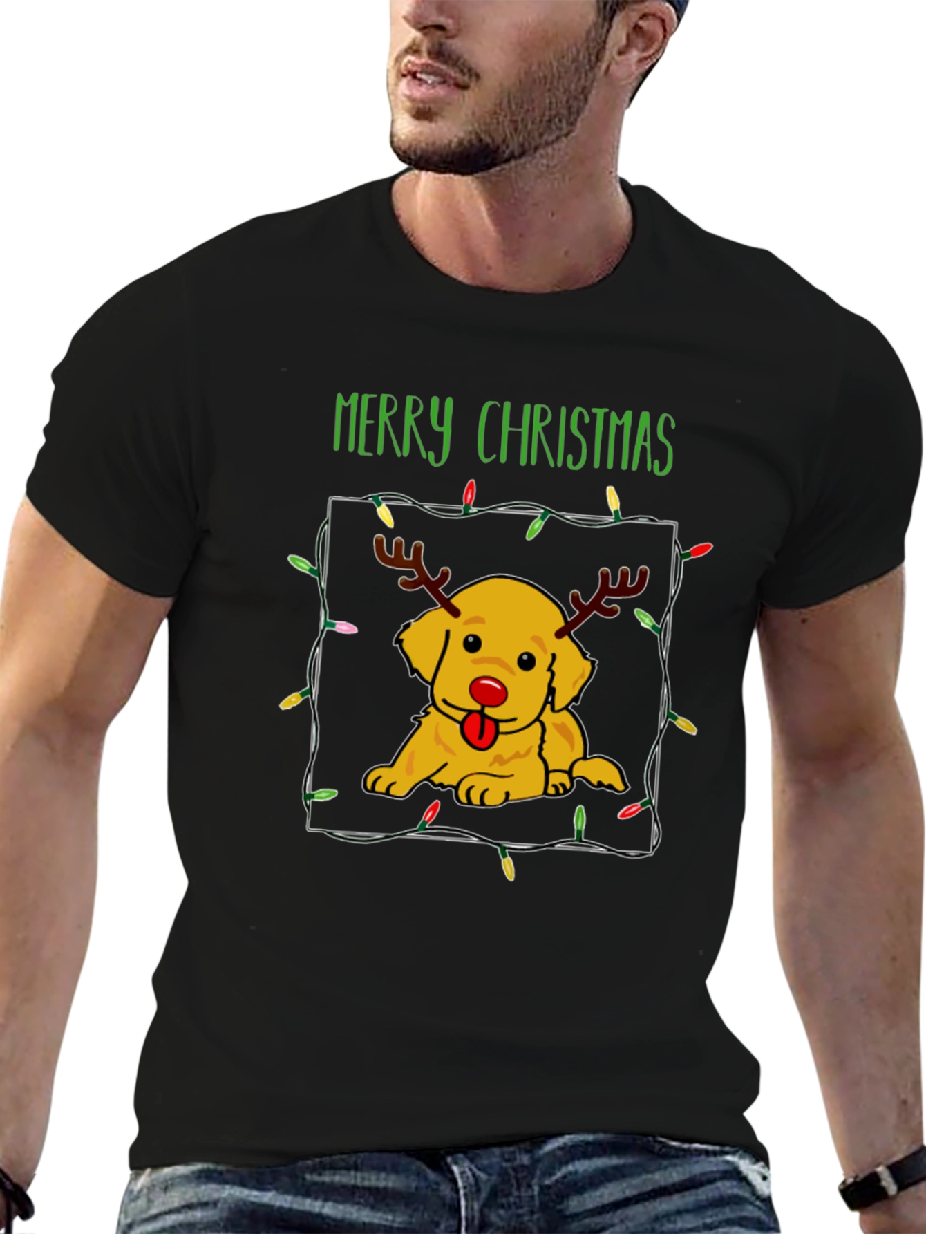 Merry Christmas Dog T-Shirt