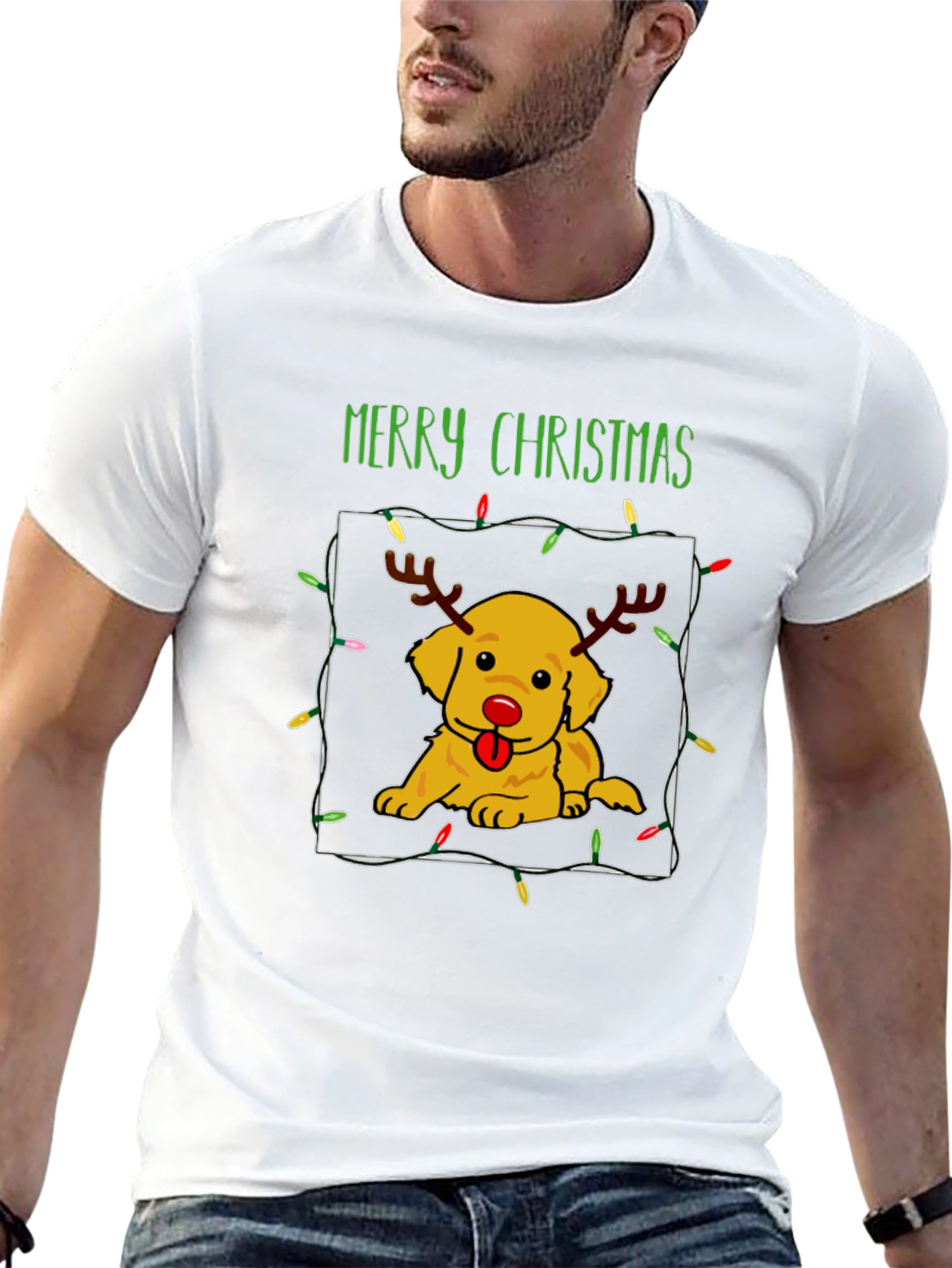 Merry Christmas Dog T-Shirt