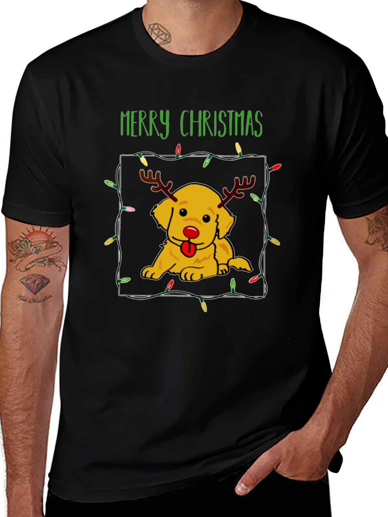 Merry Christmas Dog T-Shirt