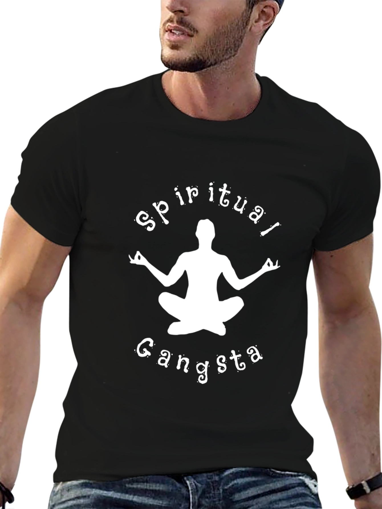 Spiritual Gangsta T-Shirt - Black Yoga Tee