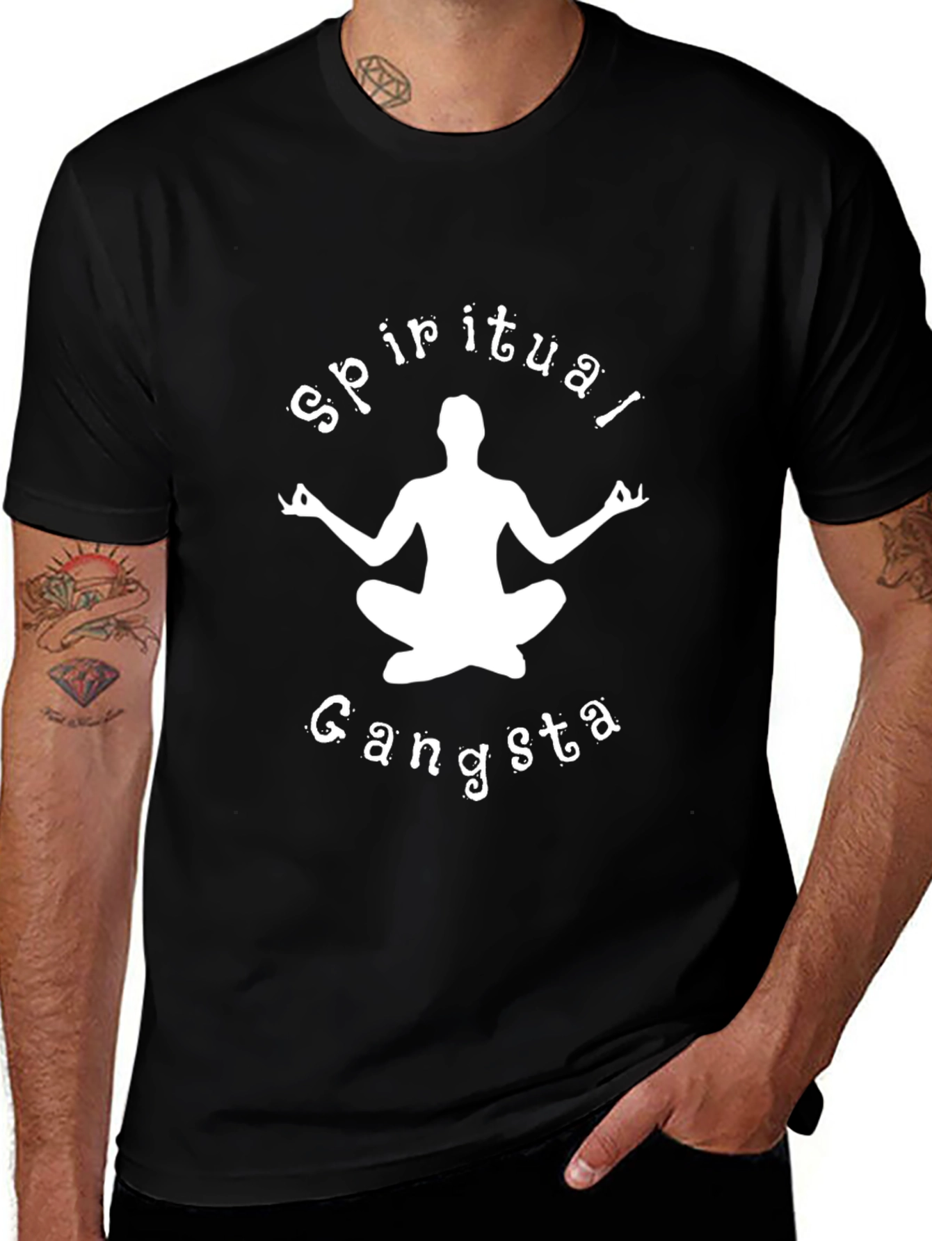 Spiritual Gangsta T-Shirt - Black Yoga Tee