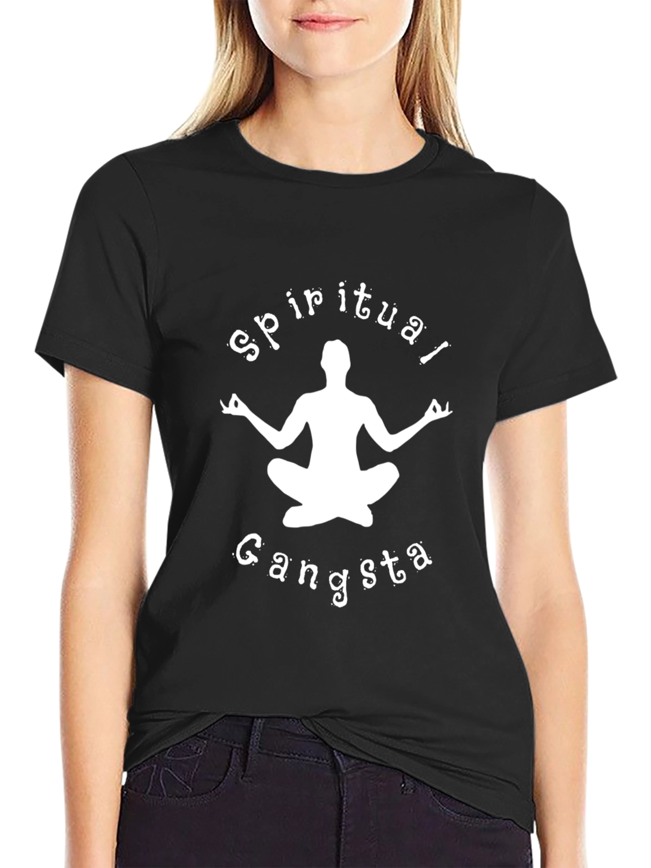 Spiritual Gangsta T-Shirt - Black Yoga Tee