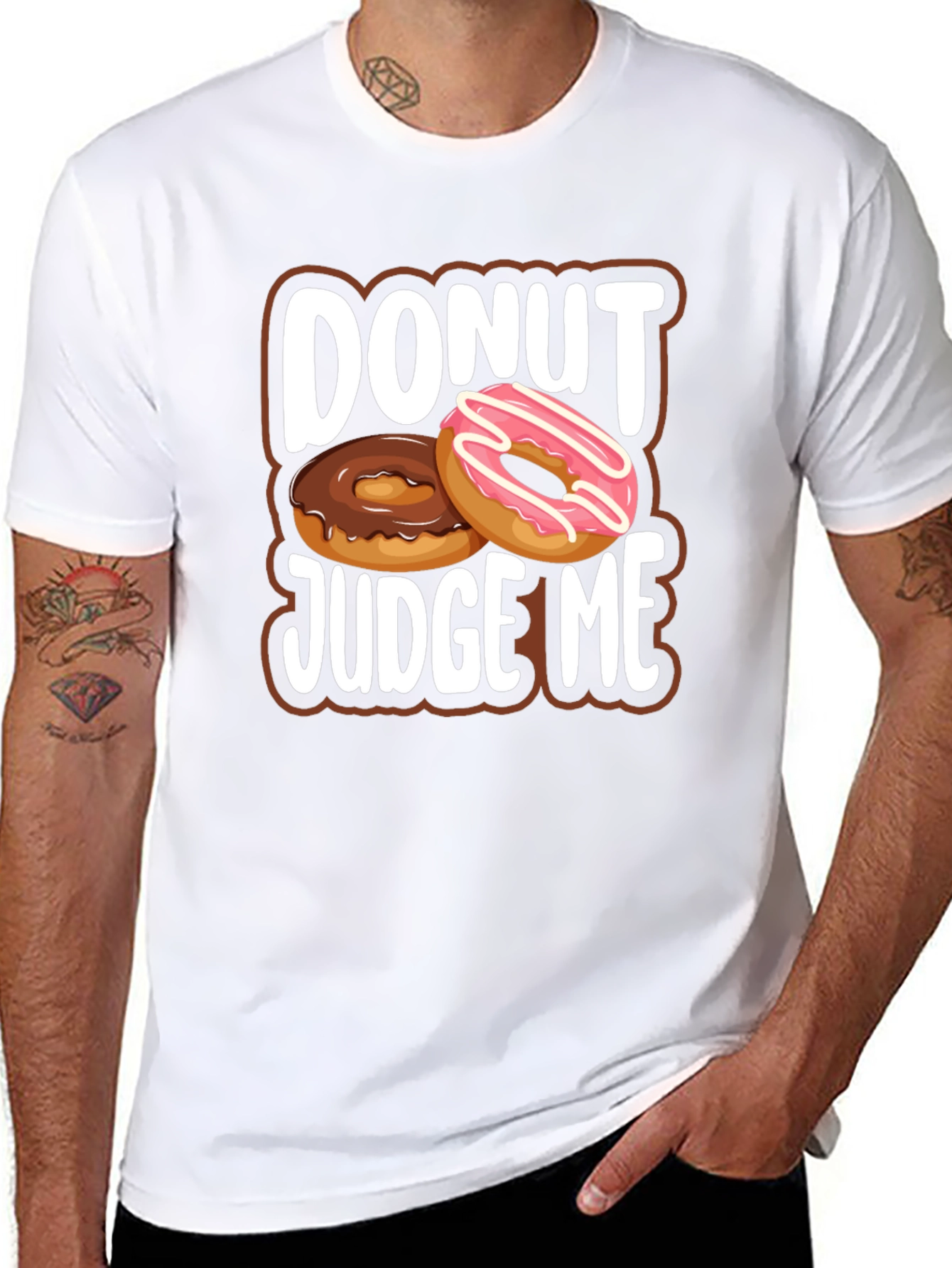 Donut Judge Me T-Shirt - Funny Graphic Tee