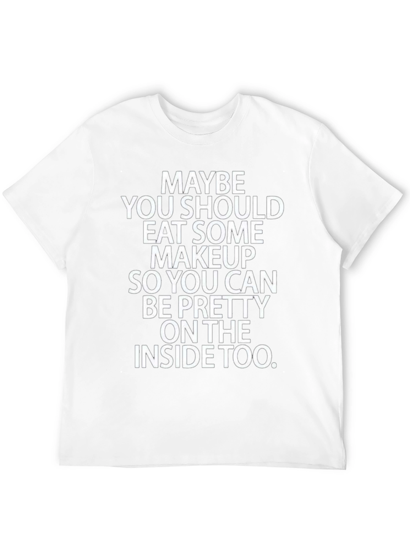 Eat Some Makeup Funny Graphic Tee