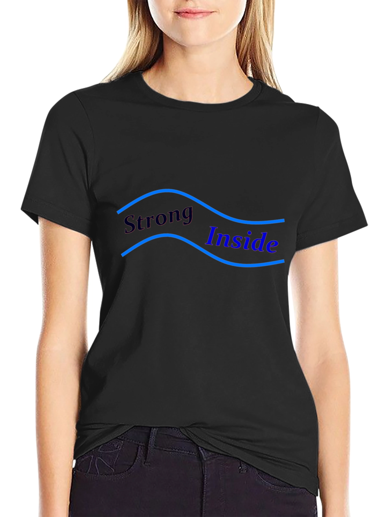 Strong Inside Graphic Tee - Mens Black T-Shirt