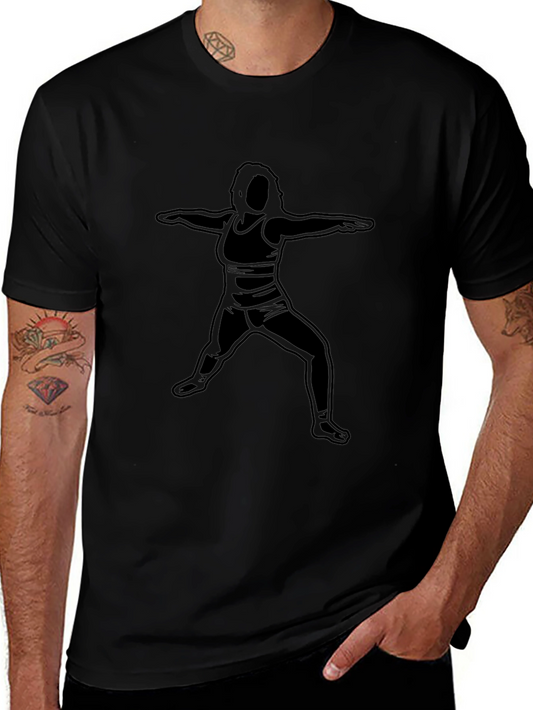 Yoga Pose Graphic Tee - Casual Comfort