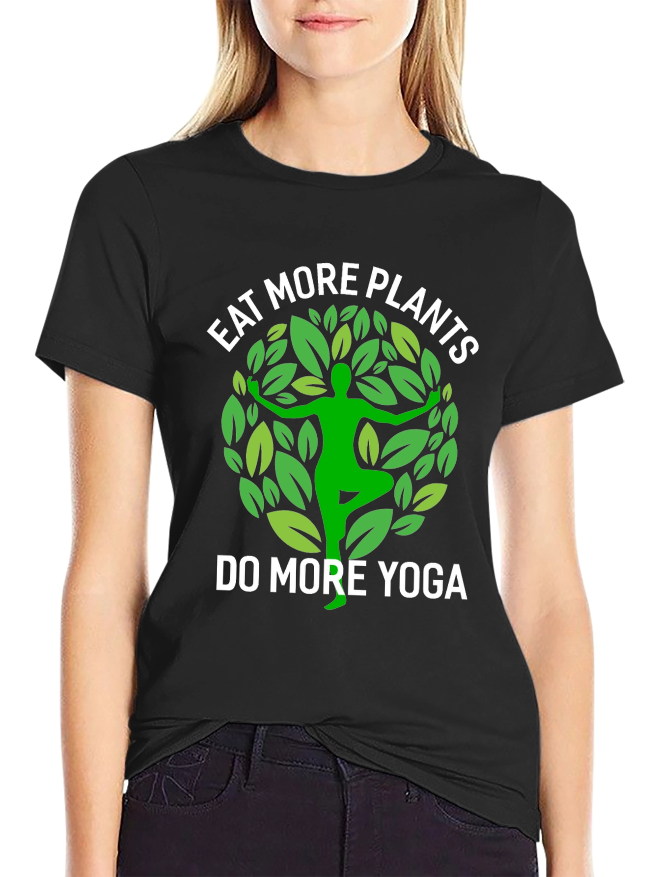 Eat More Plants Do More Yoga T-Shirt