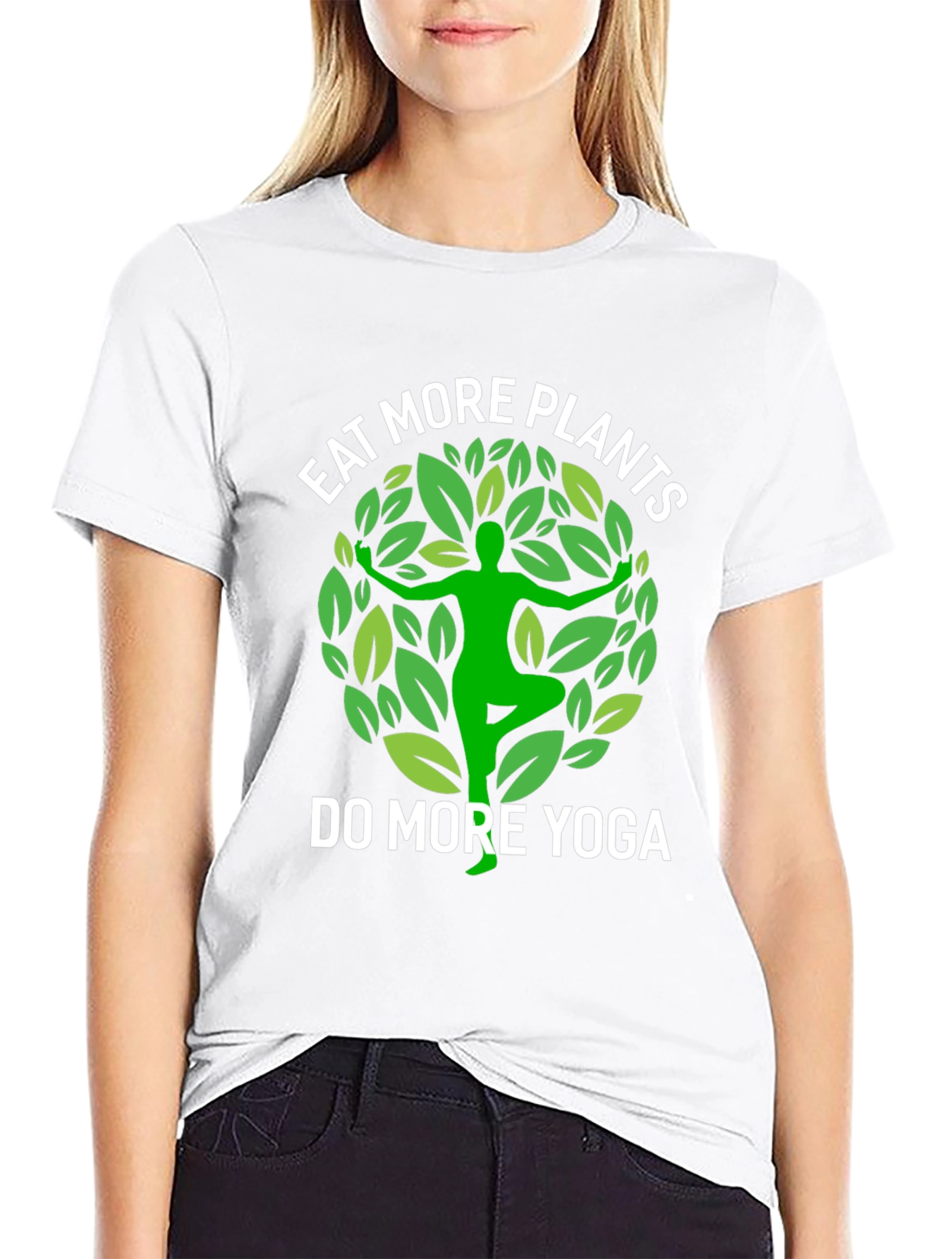 Eat More Plants Do More Yoga T-Shirt