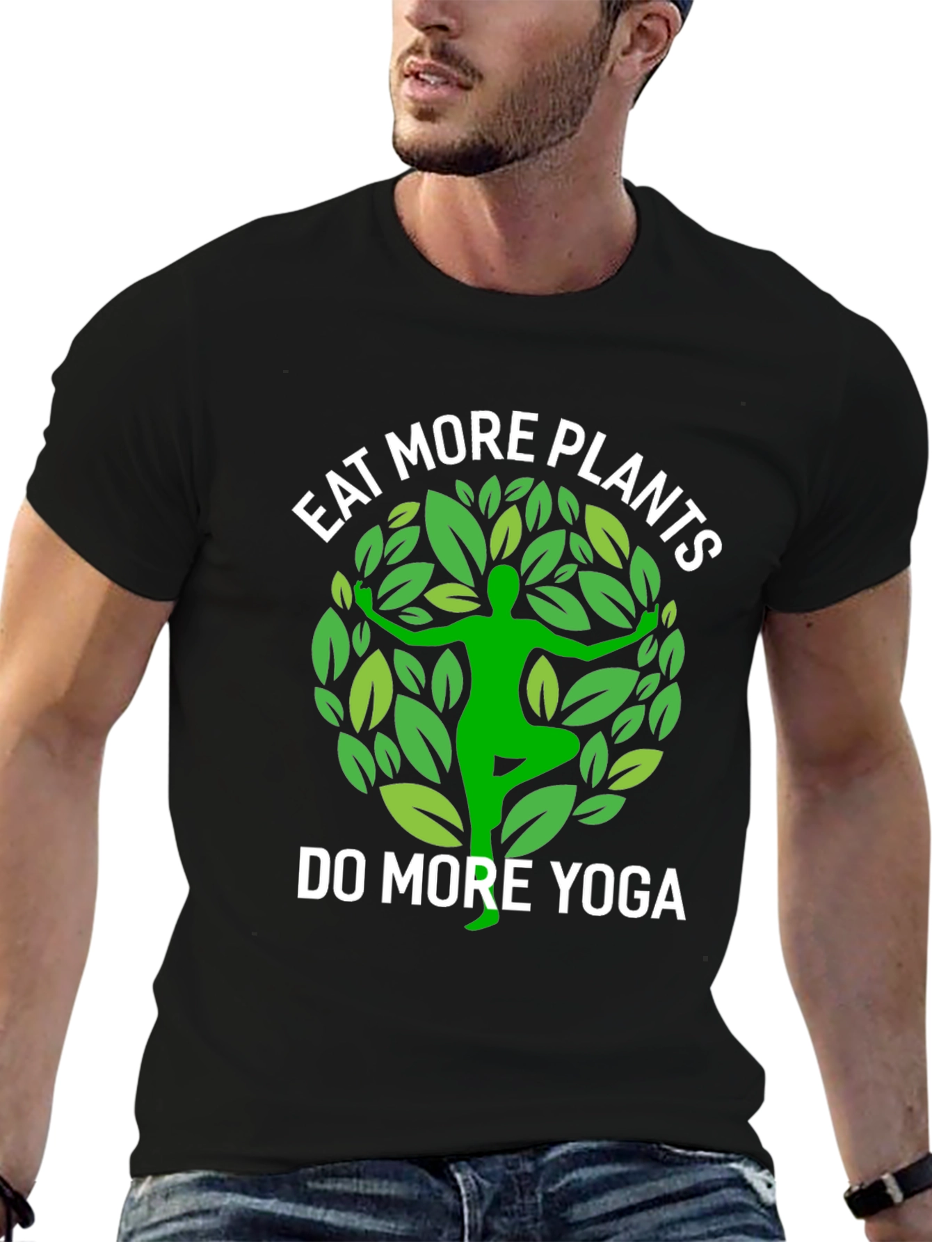 Eat More Plants Do More Yoga T-Shirt