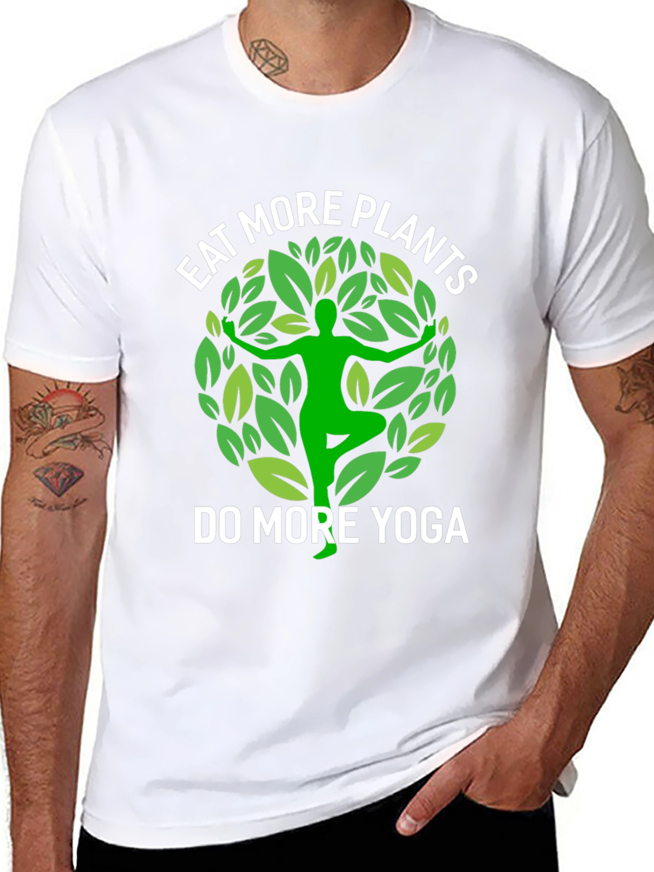 Eat More Plants Do More Yoga T-Shirt
