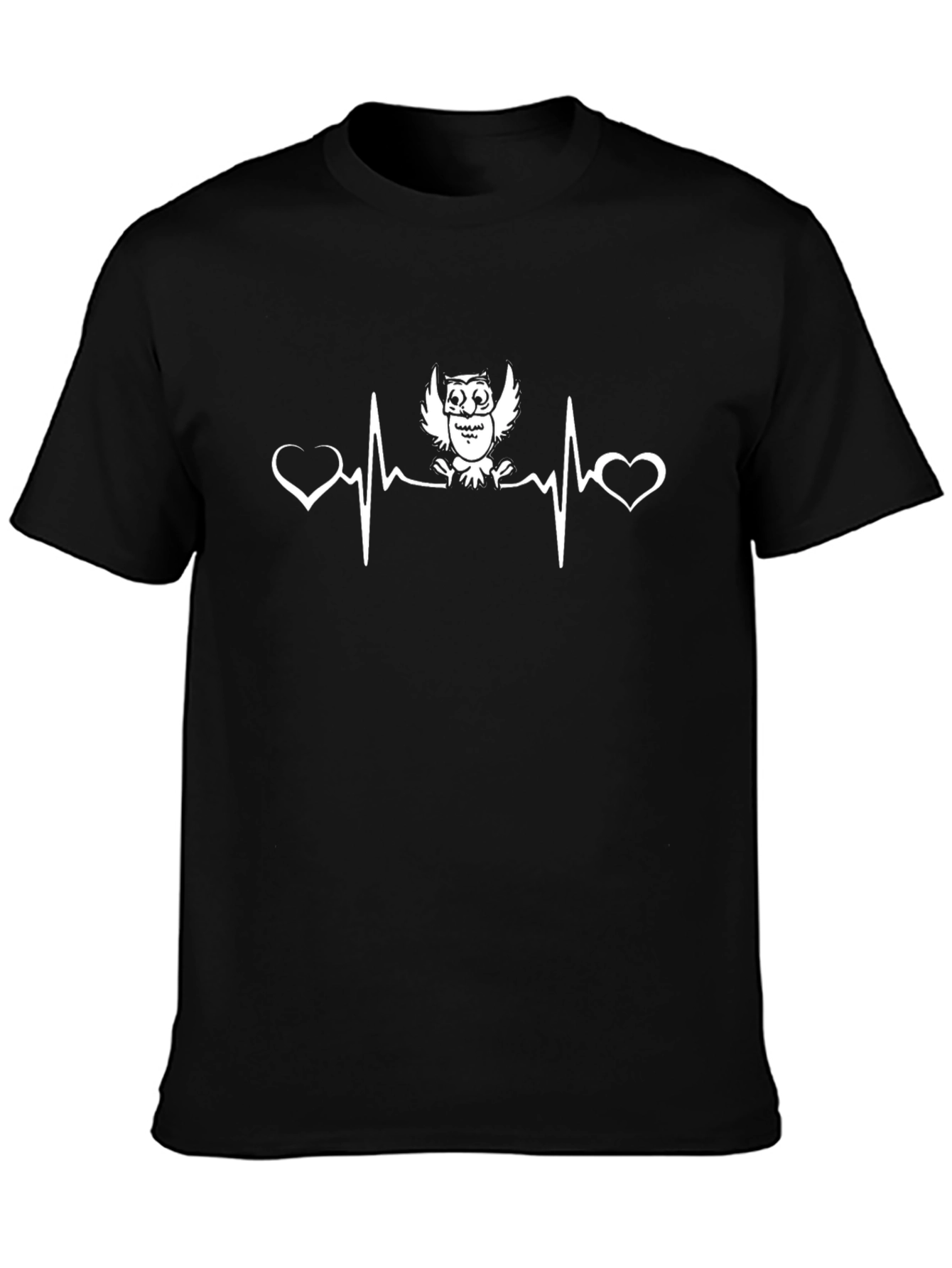 Owl Heartbeat Graphic T-Shirt