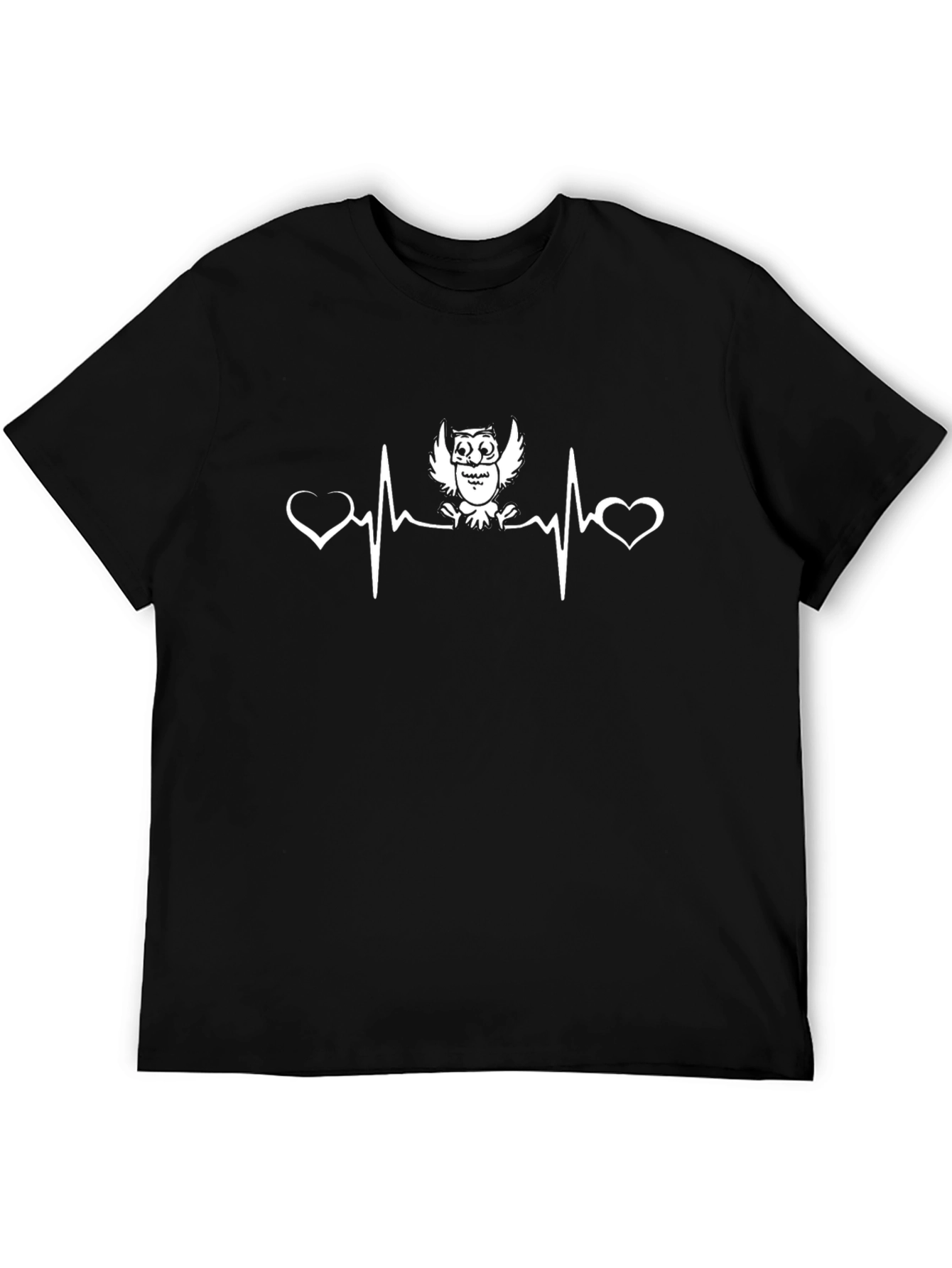 Owl Heartbeat Graphic T-Shirt
