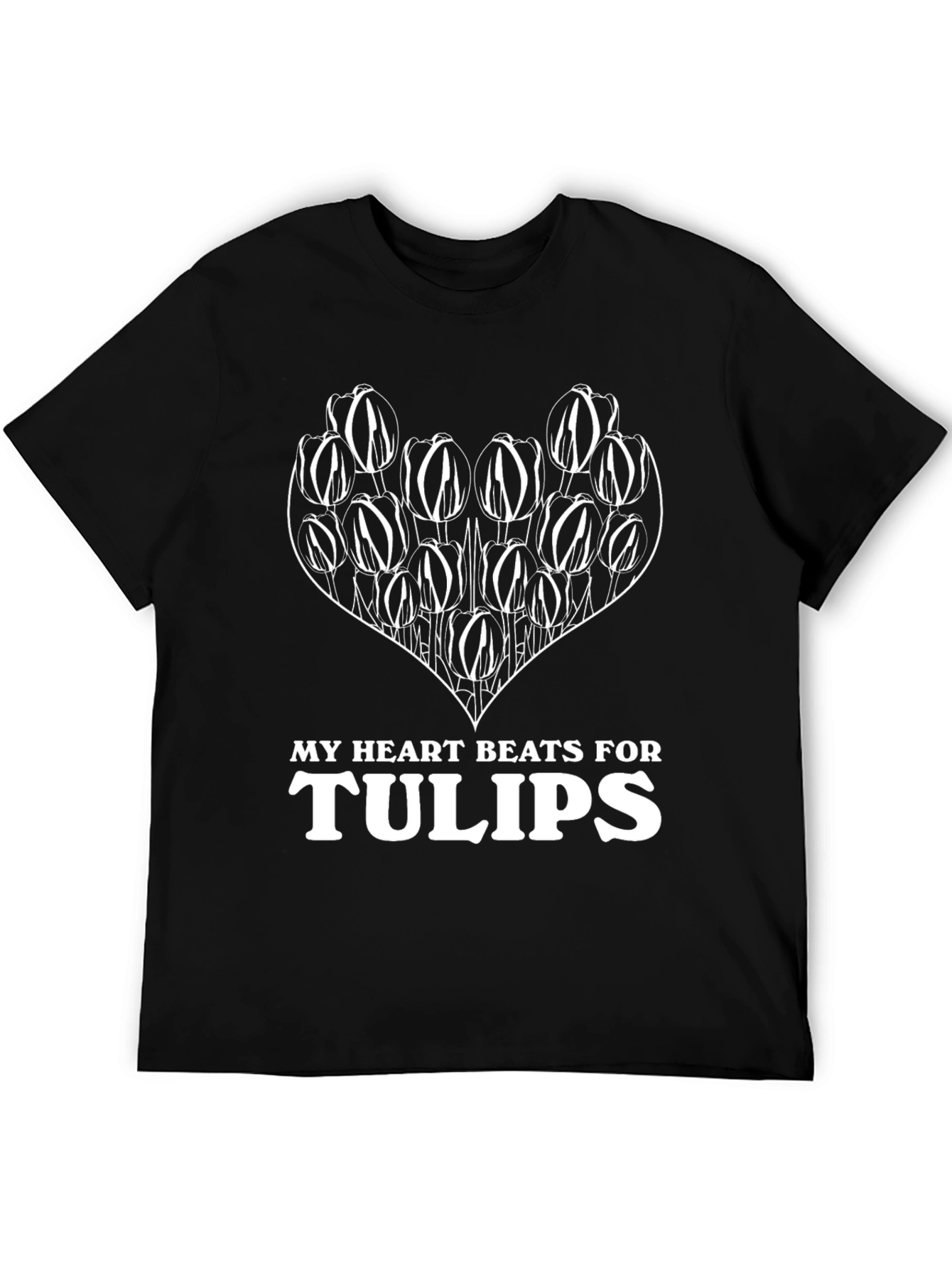 Heart Beats For Tulips Graphic T-Shirt