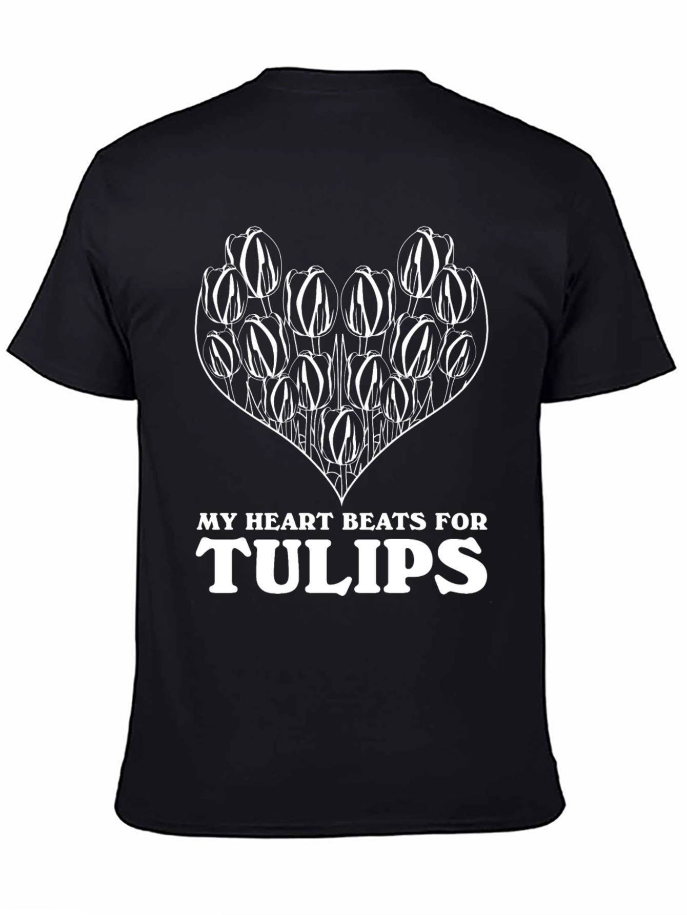 Heart Beats For Tulips Graphic T-Shirt