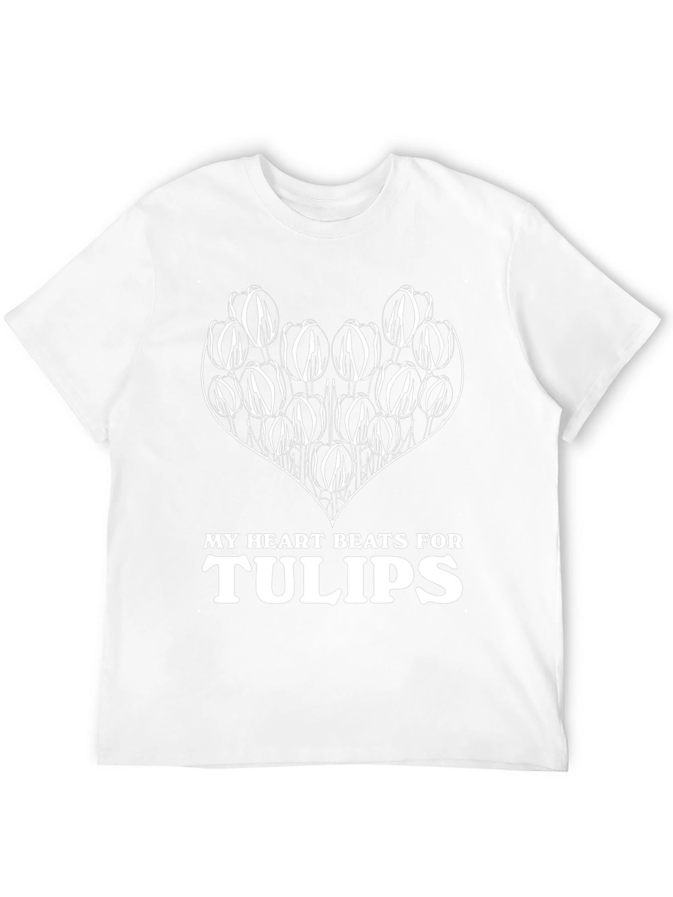 Heart Beats For Tulips Graphic T-Shirt