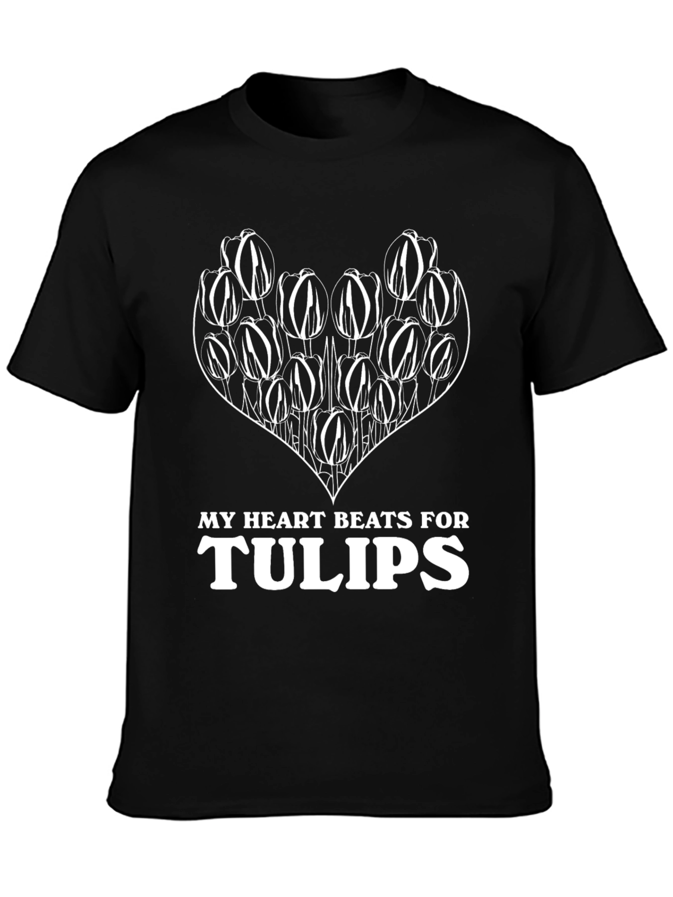 Heart Beats For Tulips Graphic T-Shirt