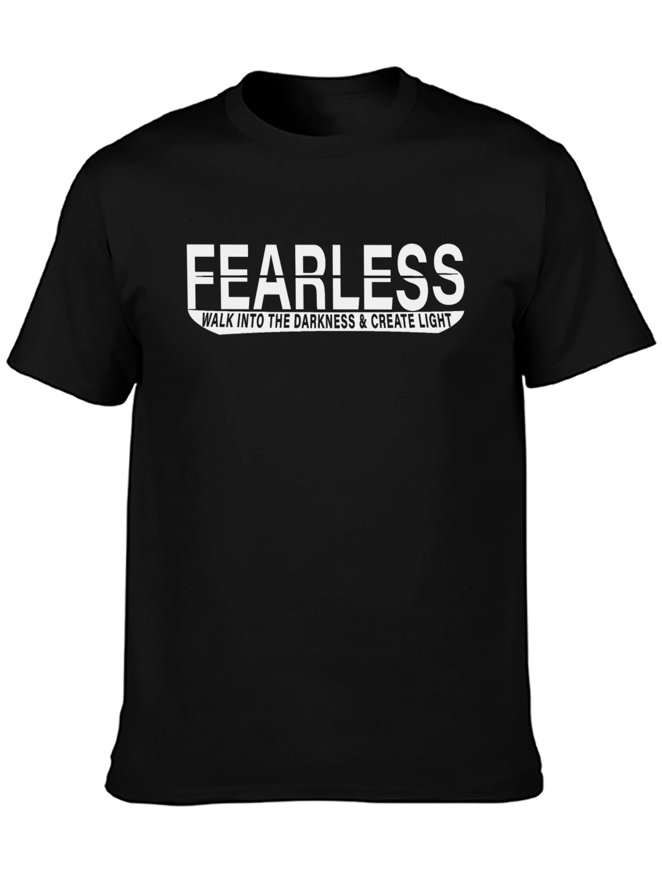 Fearless Graphic Print Crew Neck T-Shirt