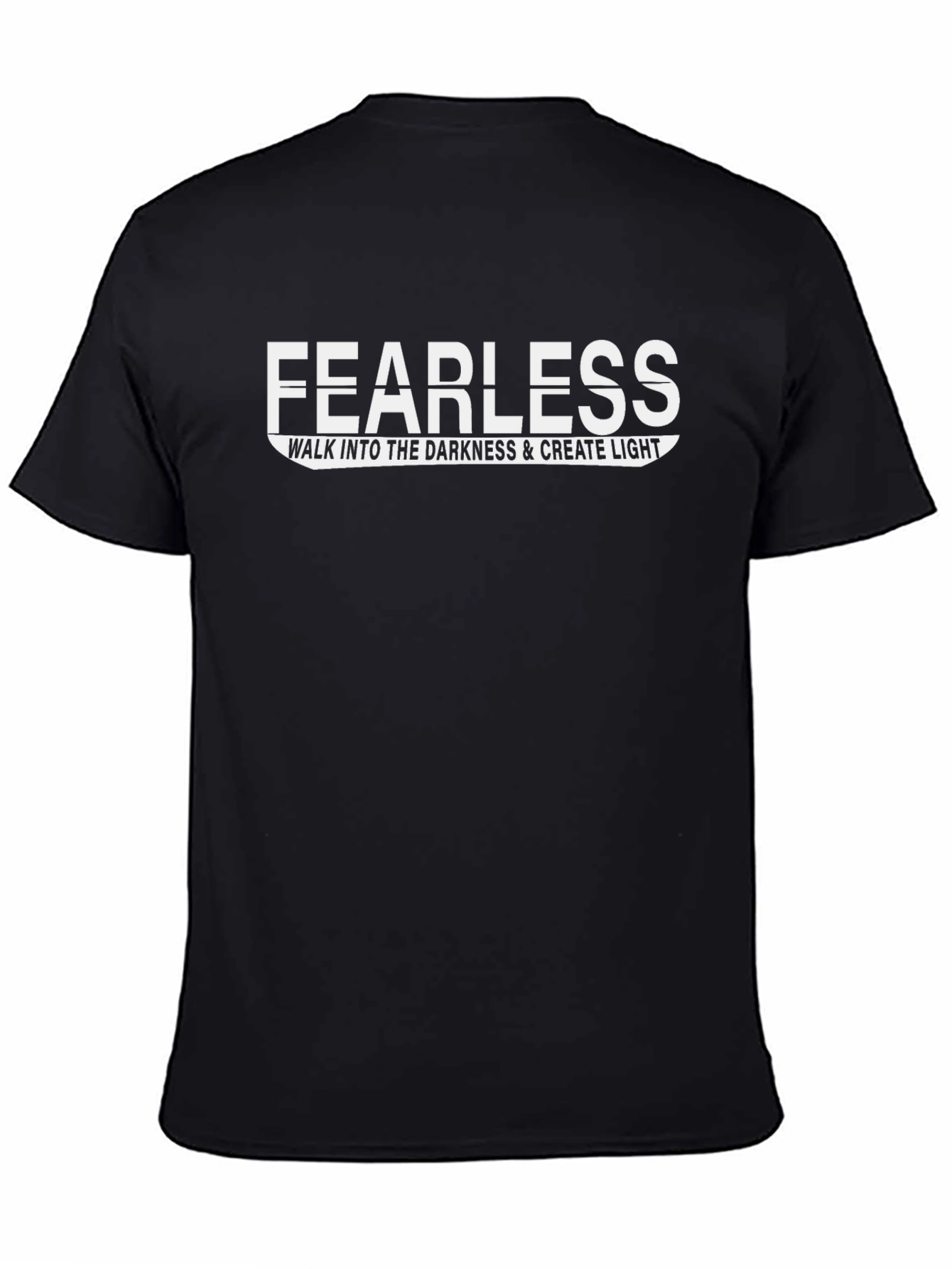 Fearless Graphic Print Crew Neck T-Shirt
