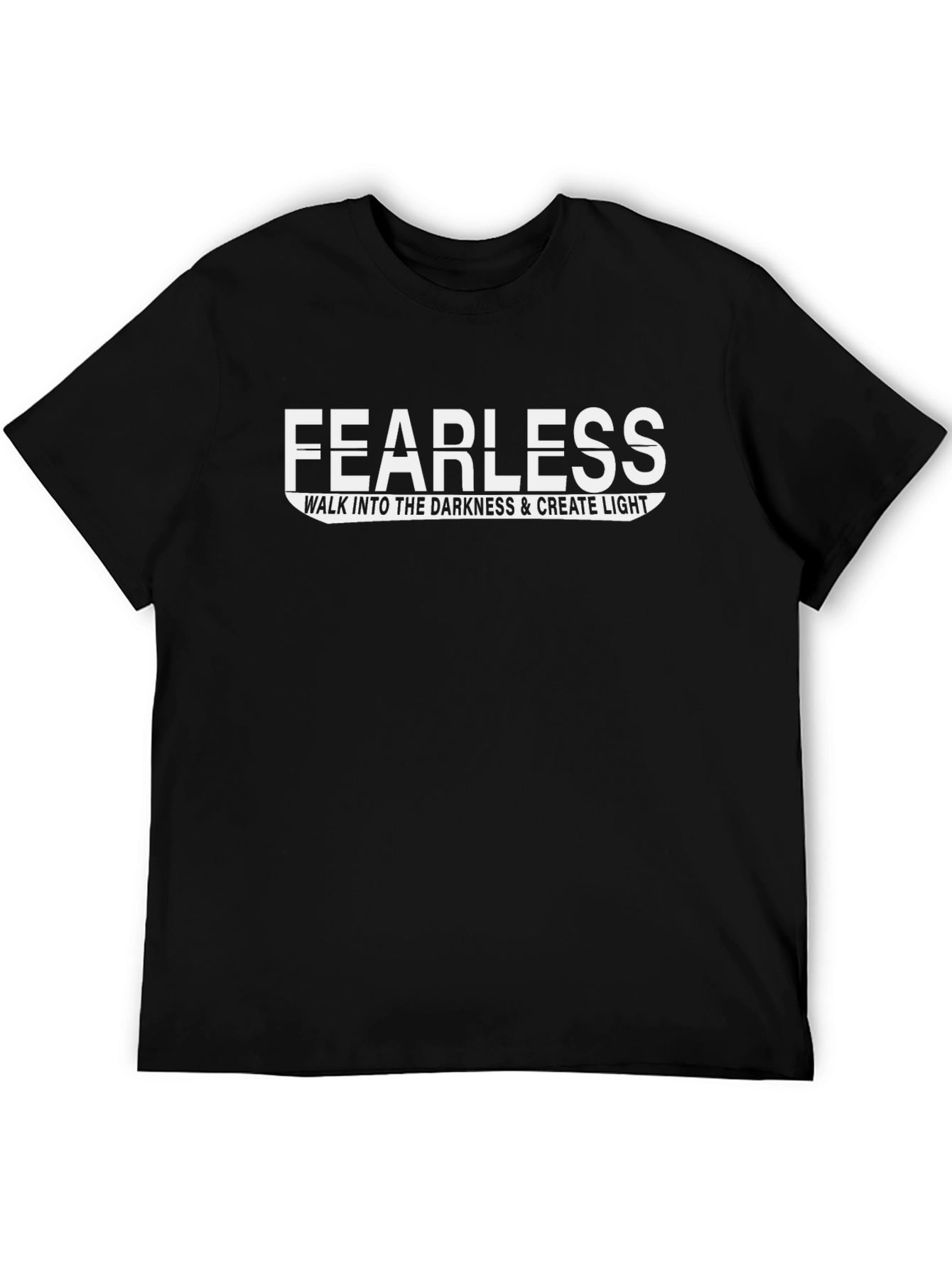 Fearless Graphic Print Crew Neck T-Shirt