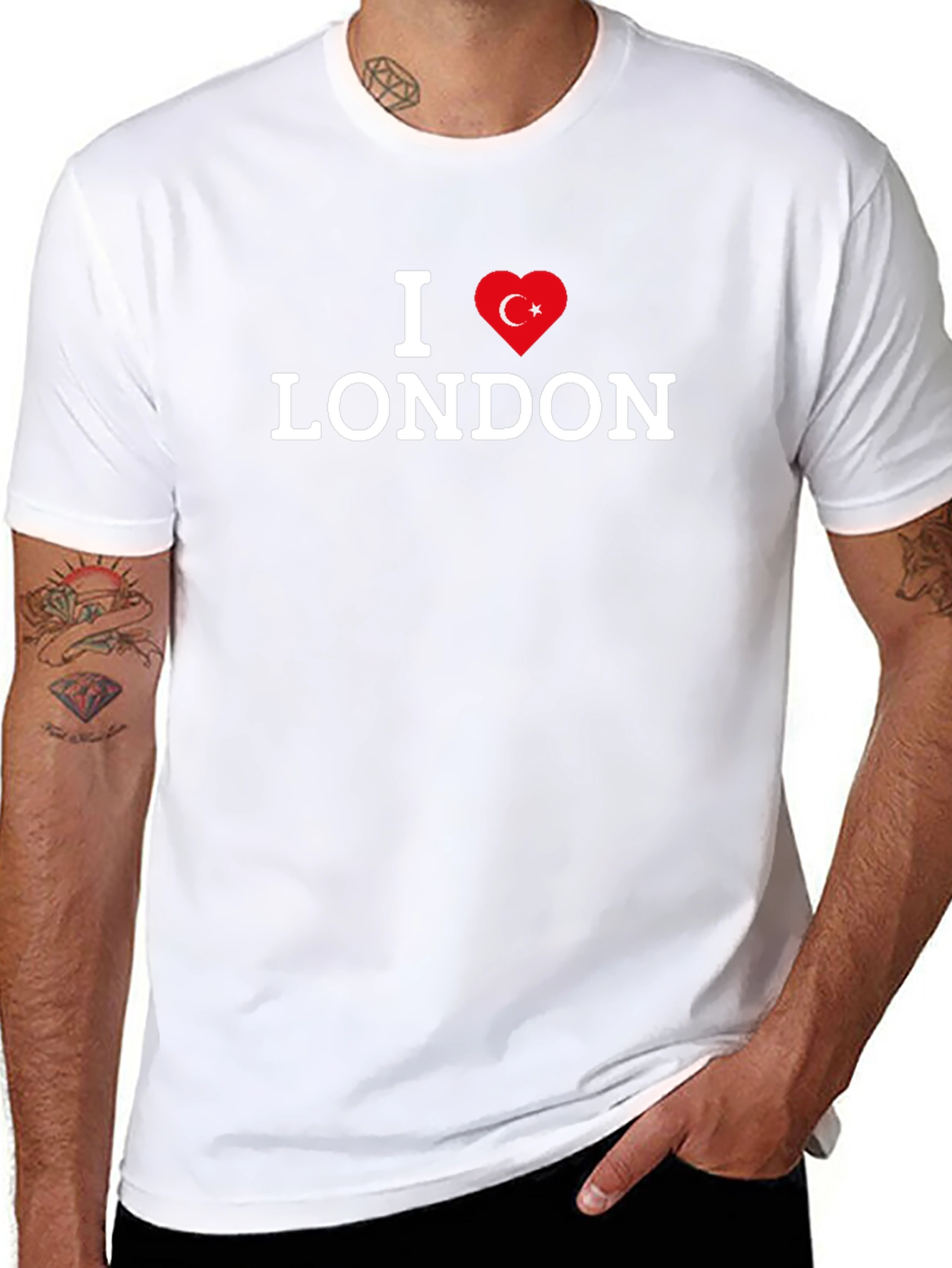 I Love London Turkey Flag Heart T-Shirt