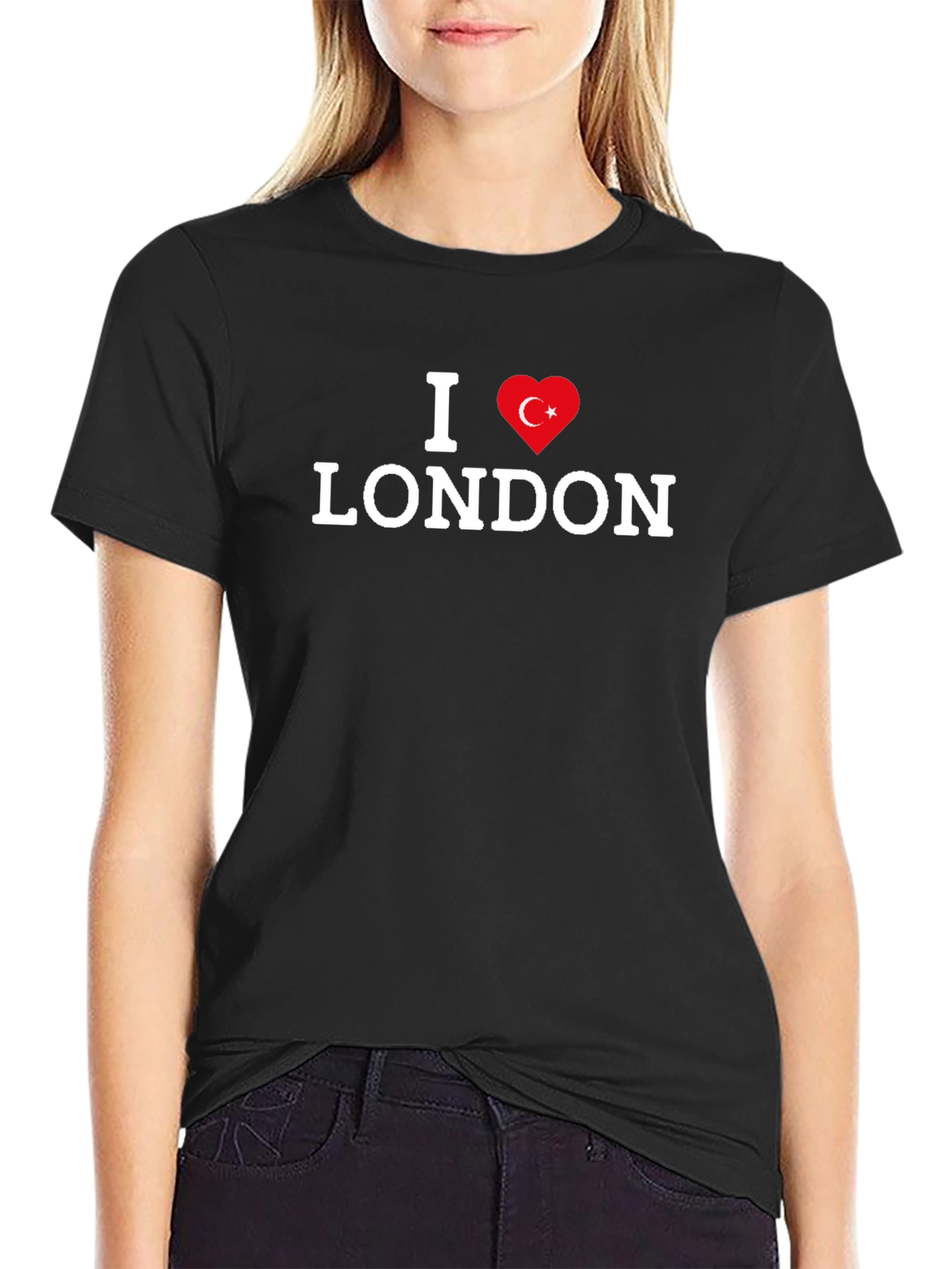 I Love London Turkey Flag Heart T-Shirt