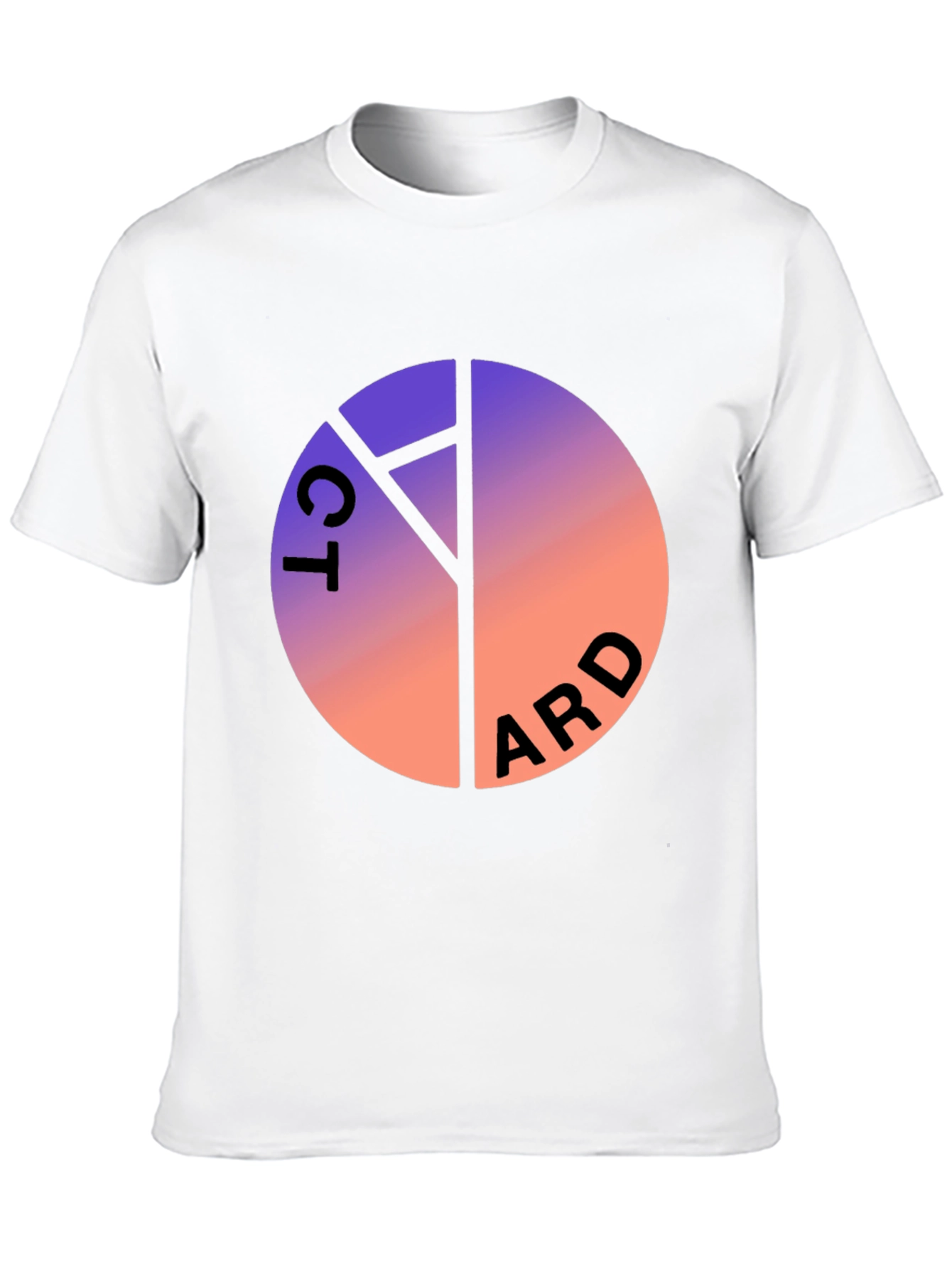 Gradient Circle Graphic Tee - Cool Casual Style