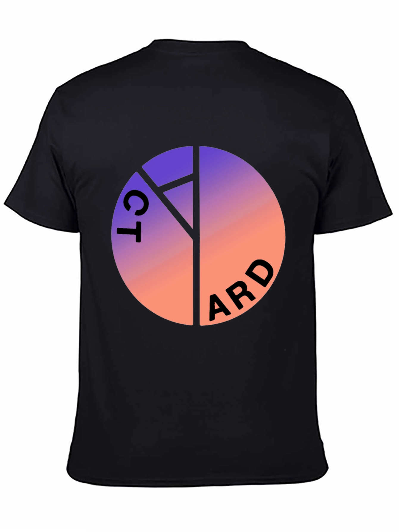 Gradient Circle Graphic Tee - Cool Casual Style