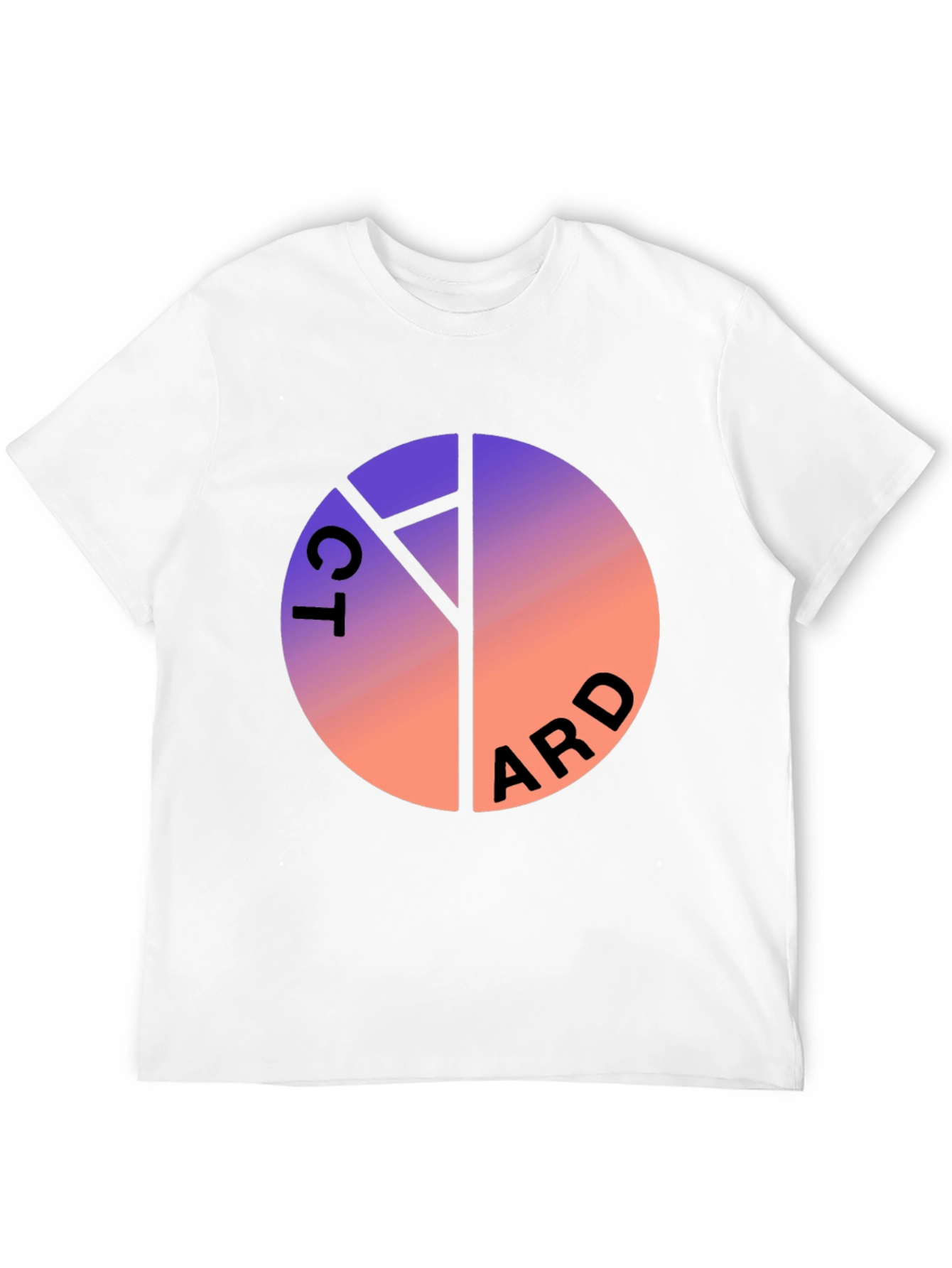 Gradient Circle Graphic Tee - Cool Casual Style