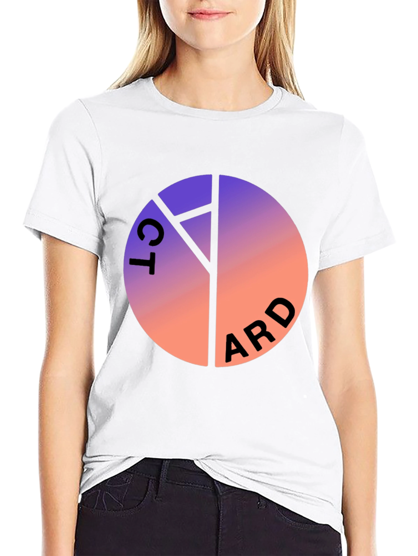 Gradient Circle Graphic Tee - Cool Casual Style