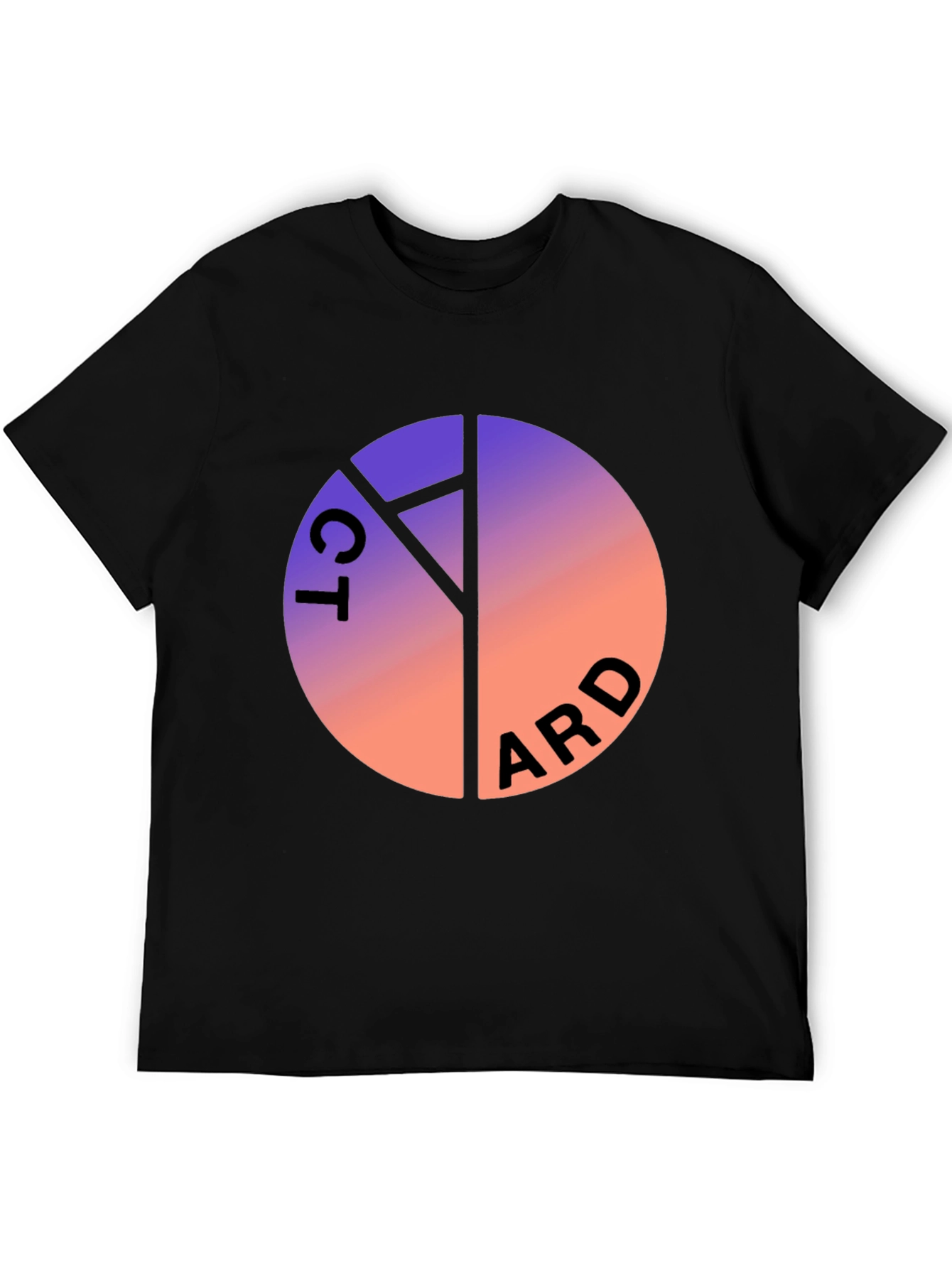 Gradient Circle Graphic Tee - Cool Casual Style