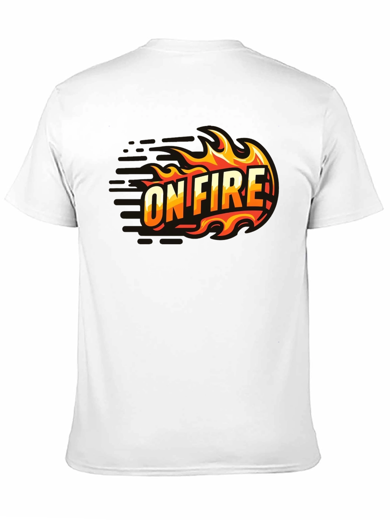On Fire Graphic T-Shirt - Black Cotton Tee