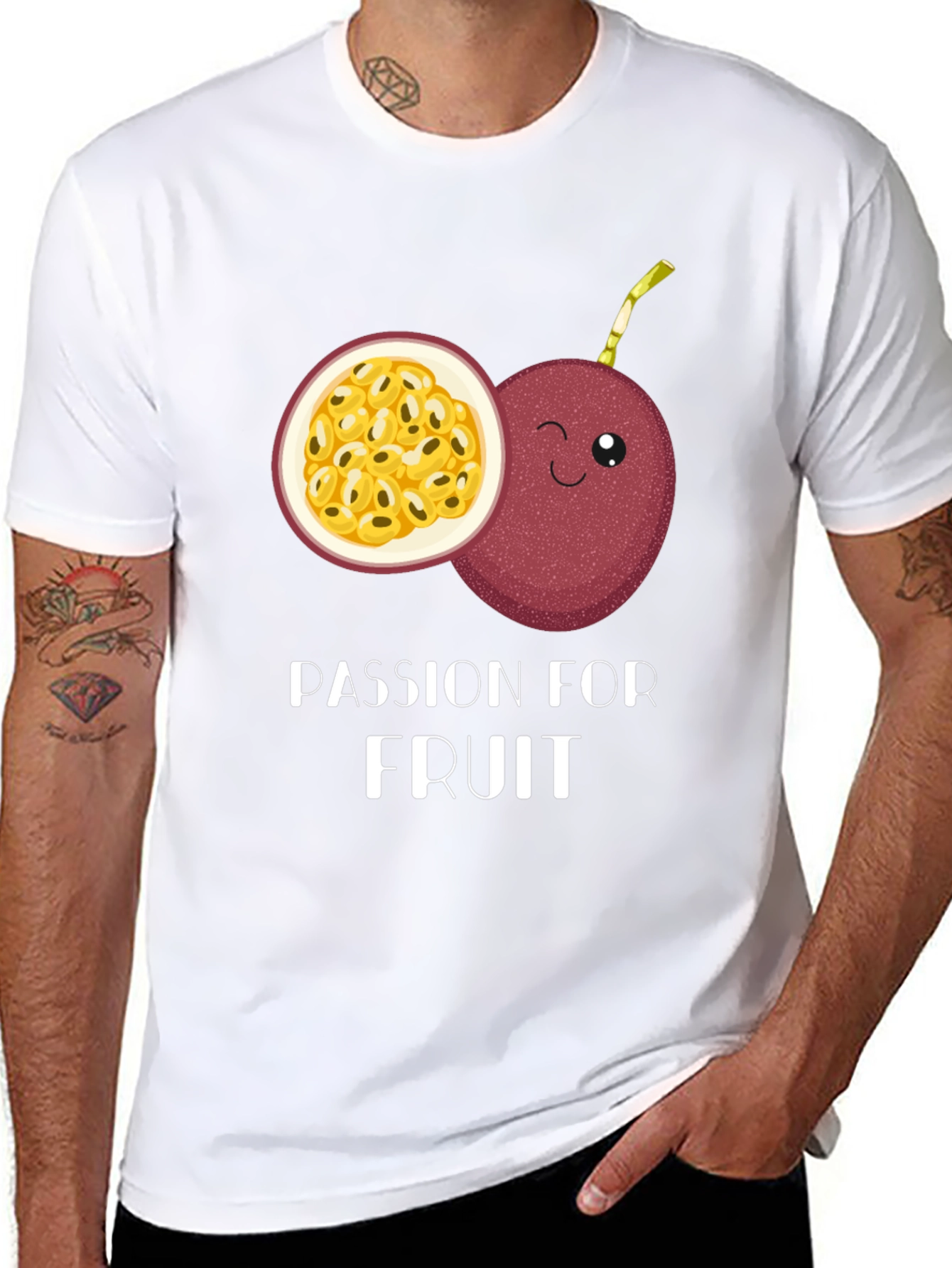 Passion Fruit Graphic Tee -  Fruity Fashion Statement