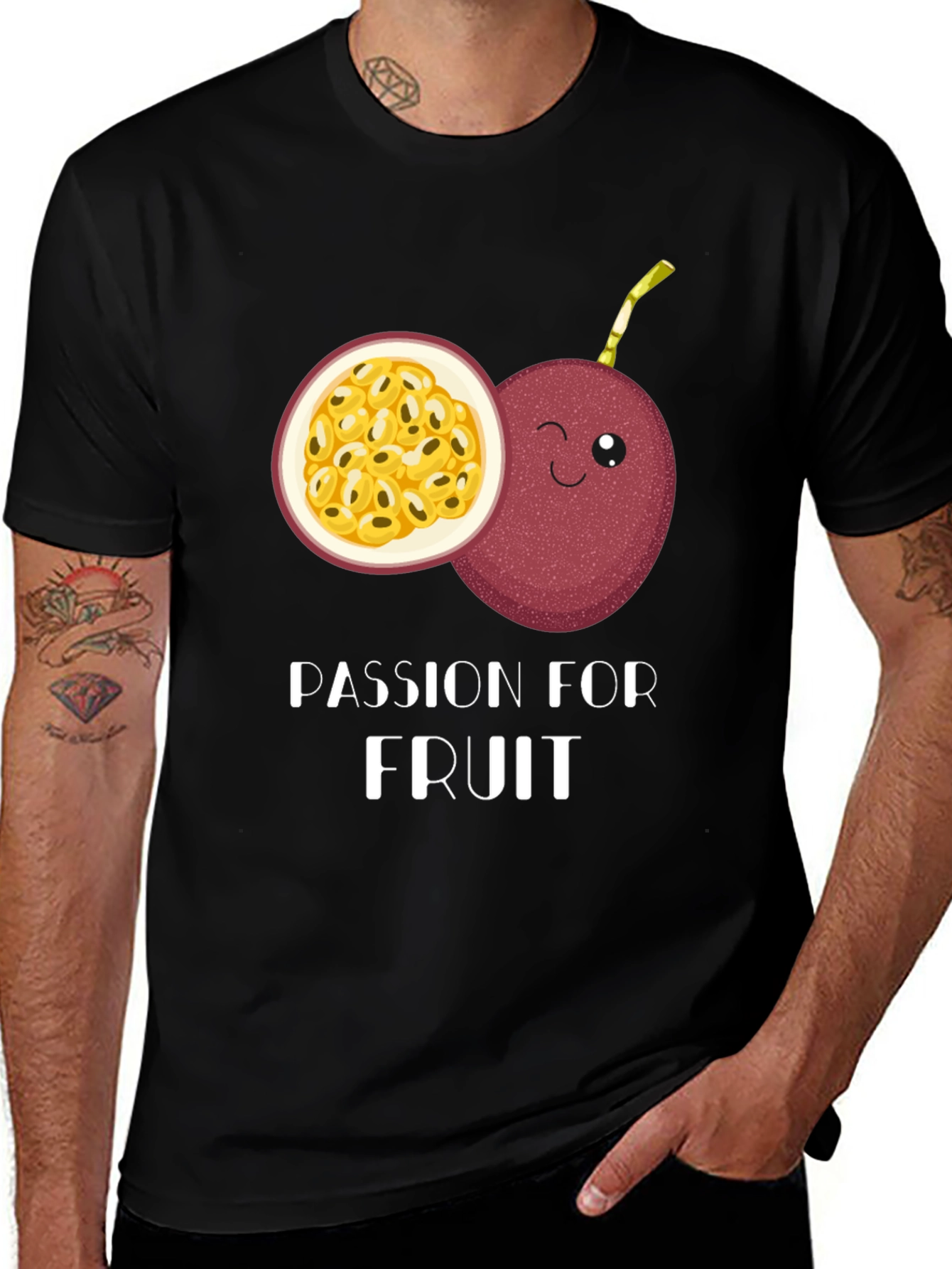 Passion Fruit Graphic Tee -  Fruity Fashion Statement