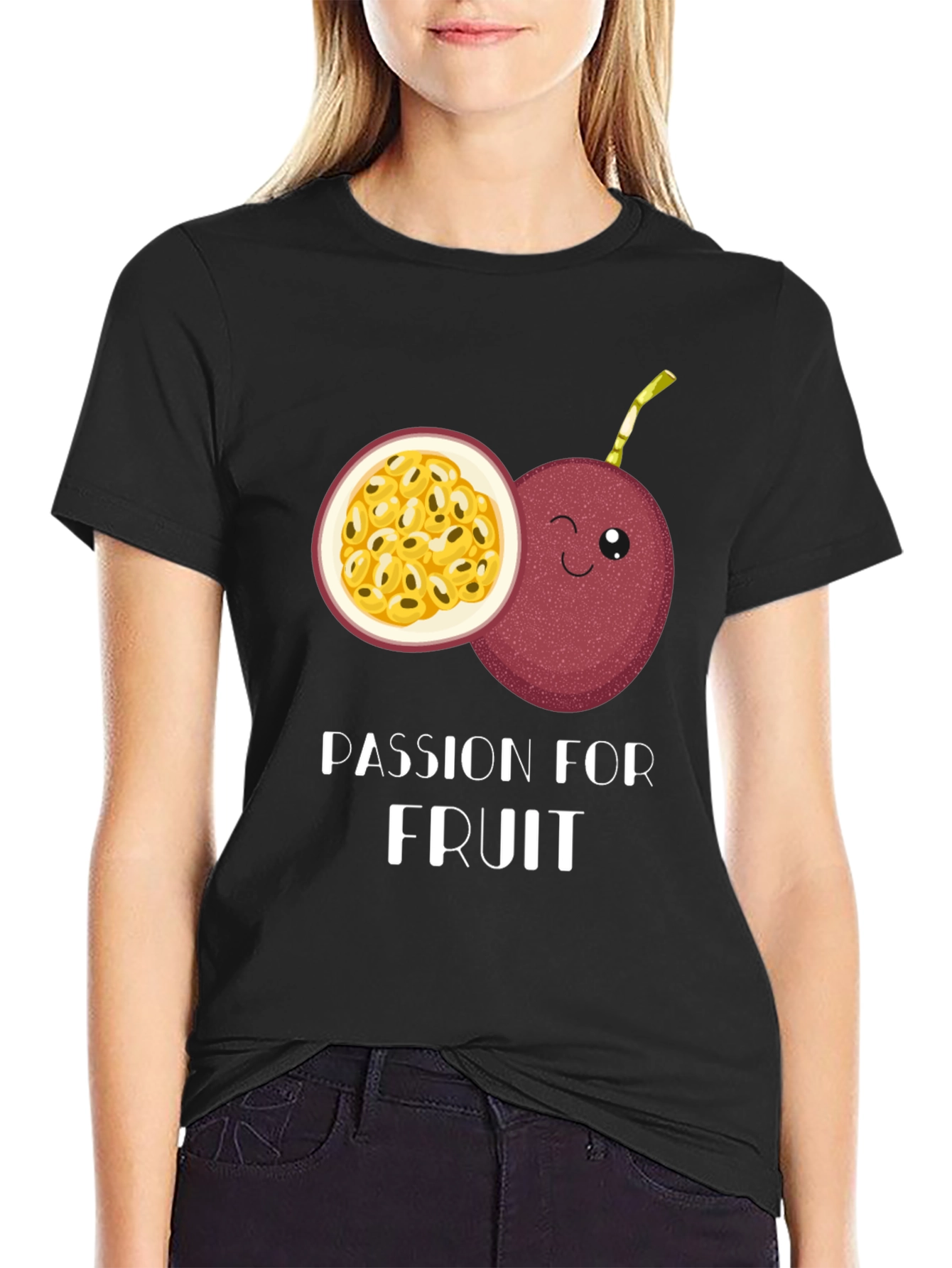 Passion Fruit Graphic Tee -  Fruity Fashion Statement