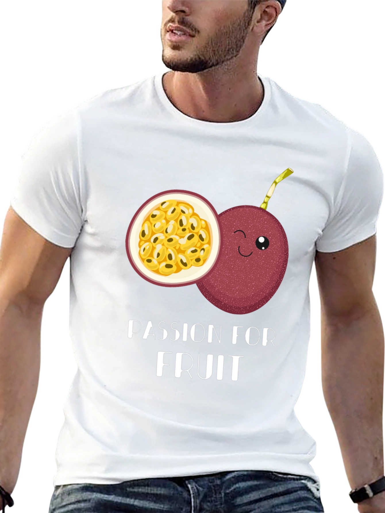 Passion Fruit Graphic Tee -  Fruity Fashion Statement