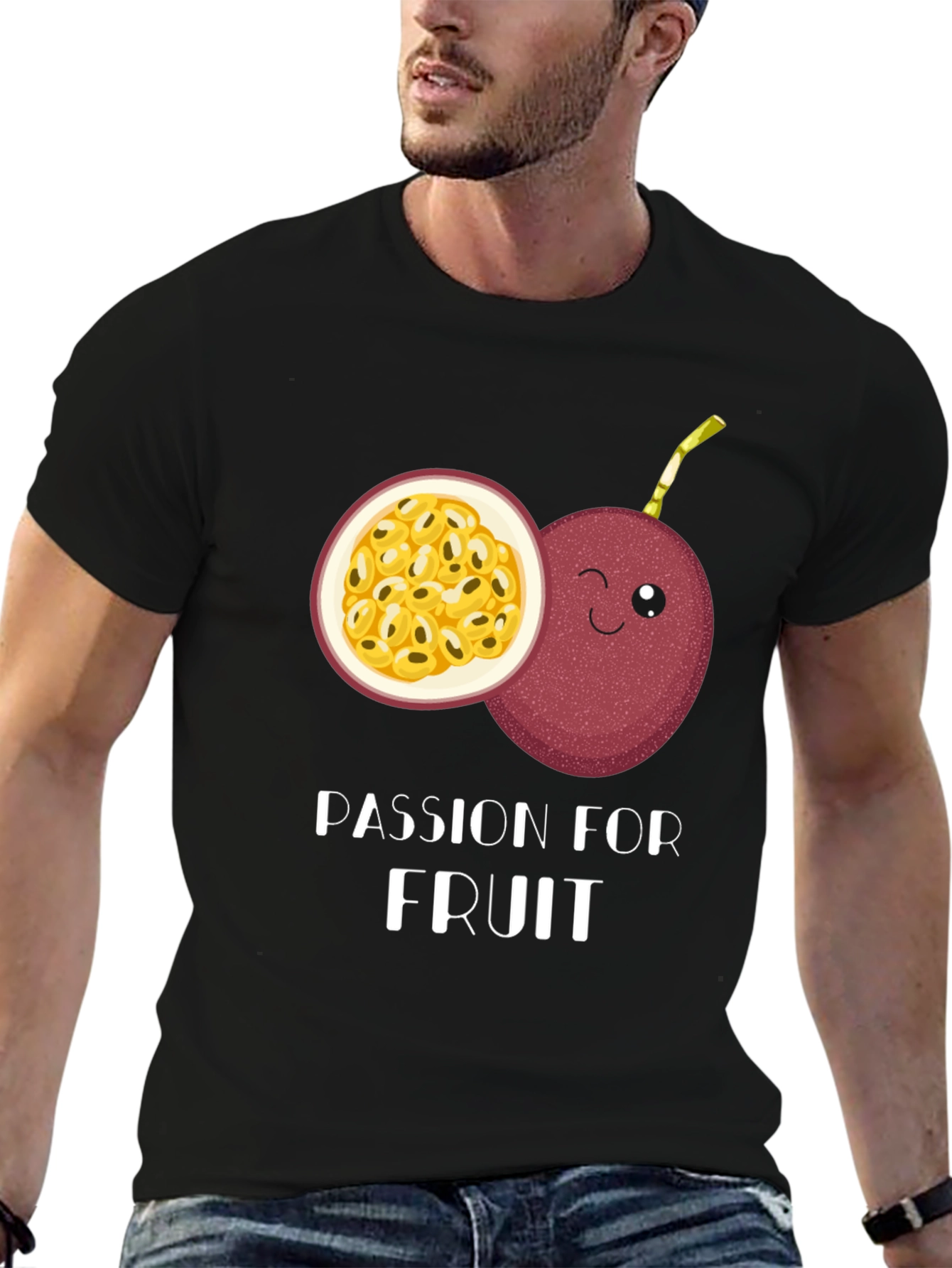 Passion Fruit Graphic Tee -  Fruity Fashion Statement