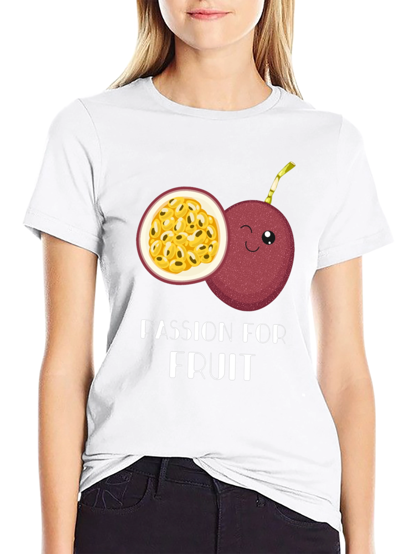Passion Fruit Graphic Tee -  Fruity Fashion Statement