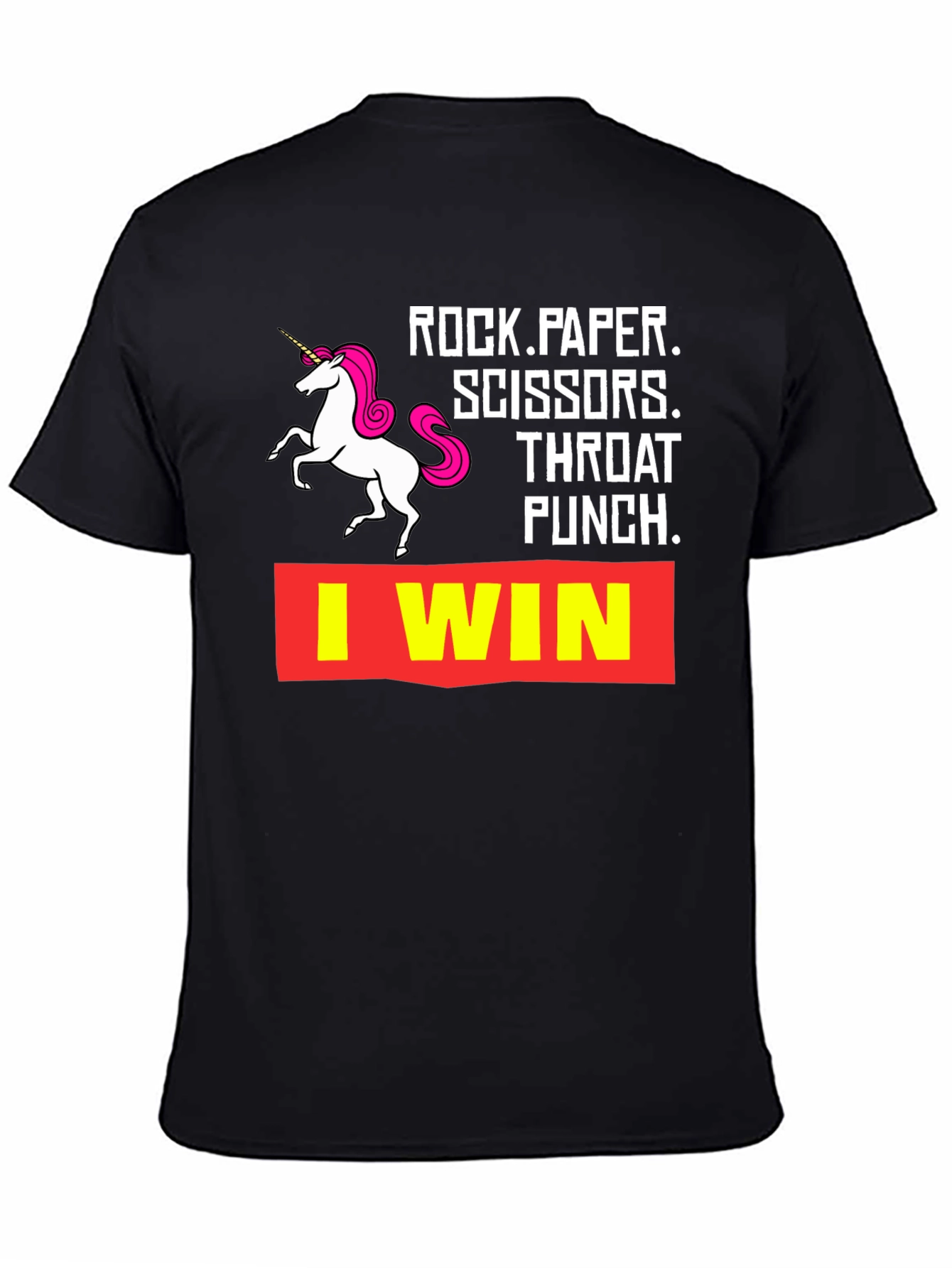 Rock Paper Scissors Throat Punch I Win T-Shirt