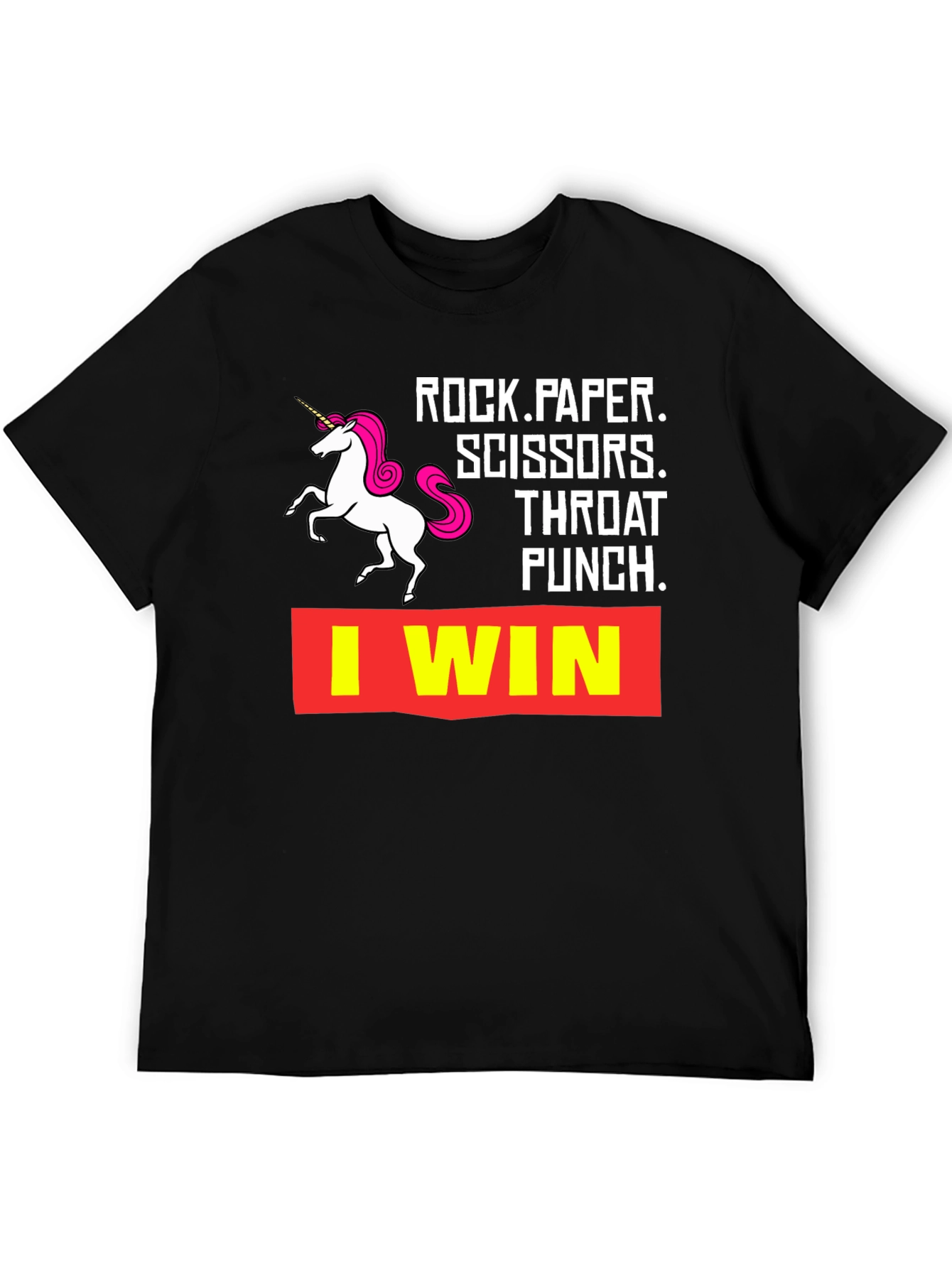 Rock Paper Scissors Throat Punch I Win T-Shirt