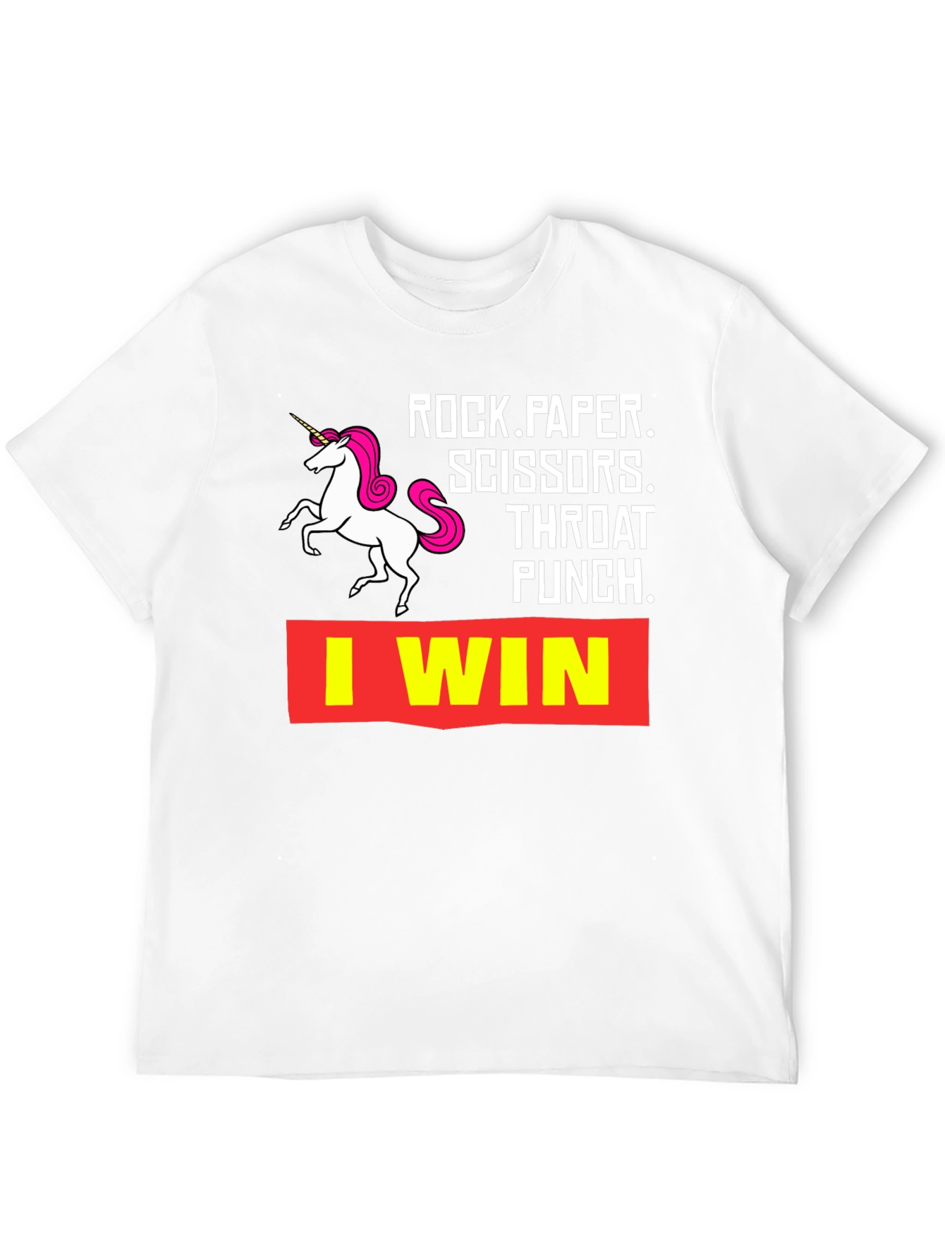 Rock Paper Scissors Throat Punch I Win T-Shirt