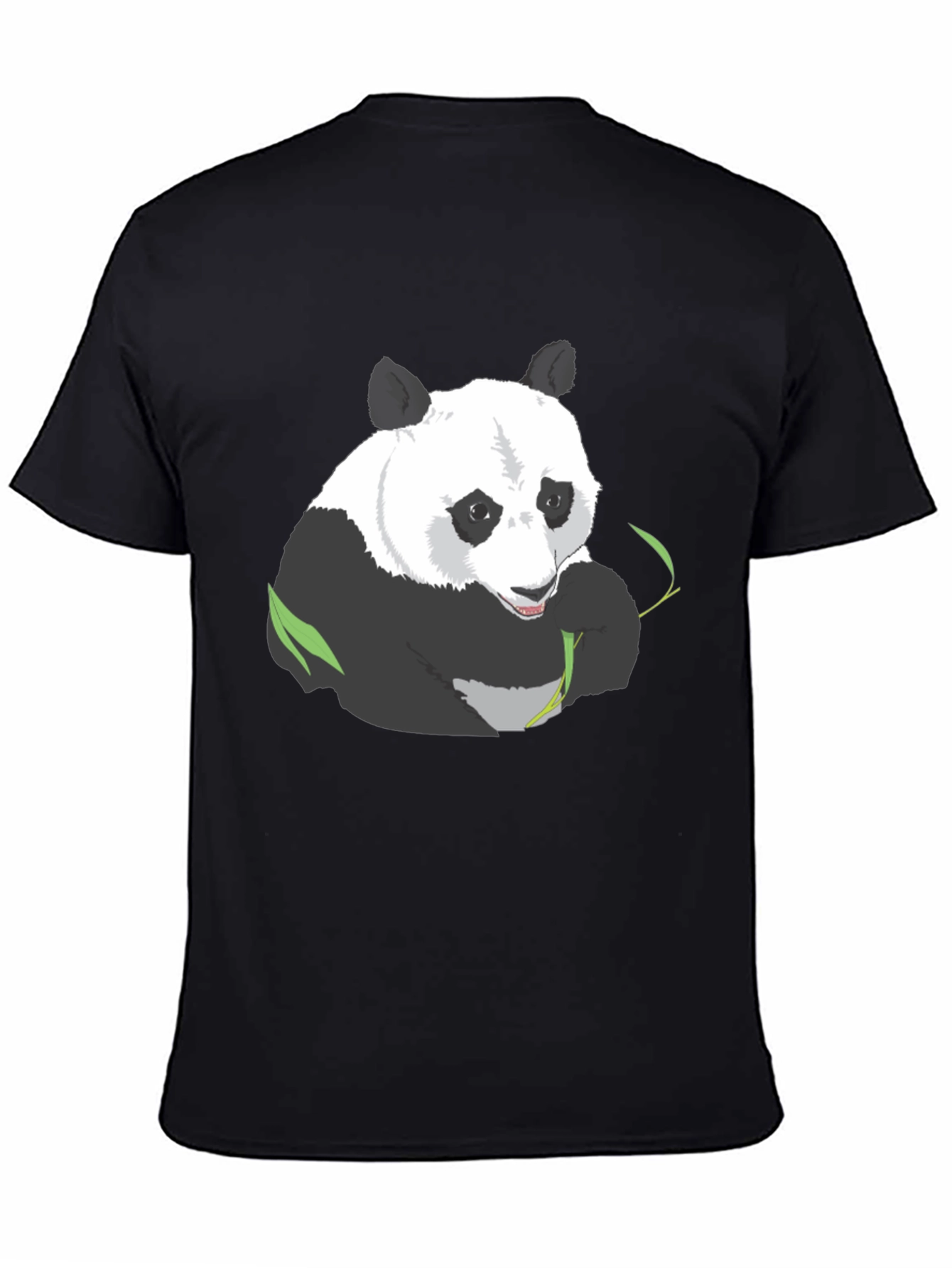 Panda Graphic Tee - Black Casual T-Shirt