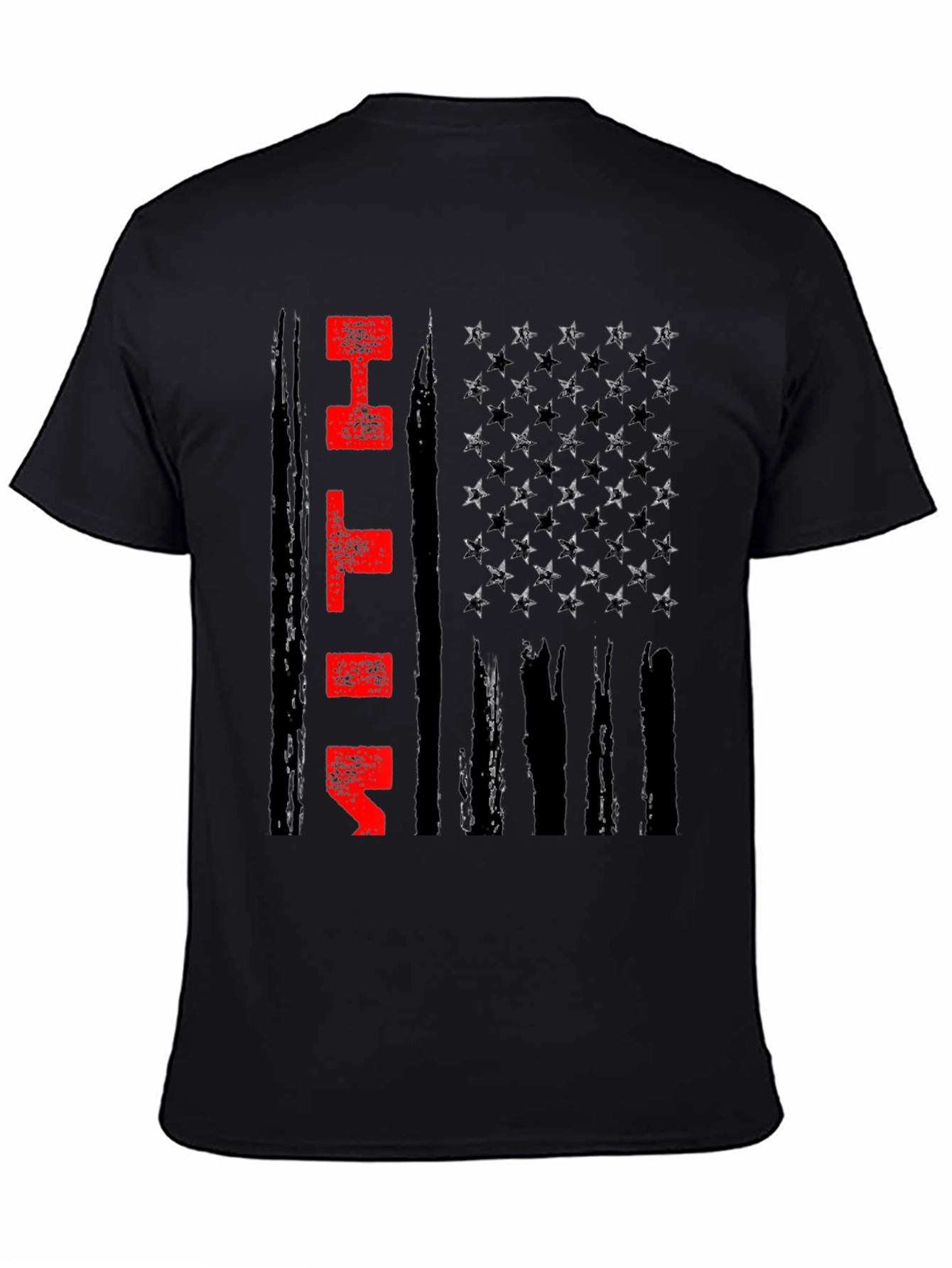 Fitness Flag Graphic Tee - Gym Motivation Shirt