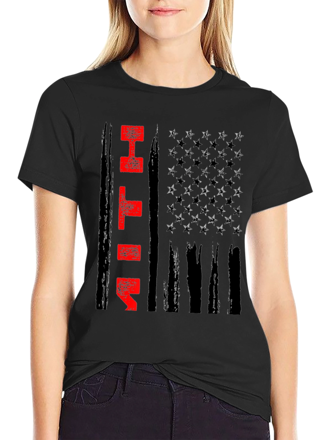 Fitness Flag Graphic Tee - Gym Motivation Shirt