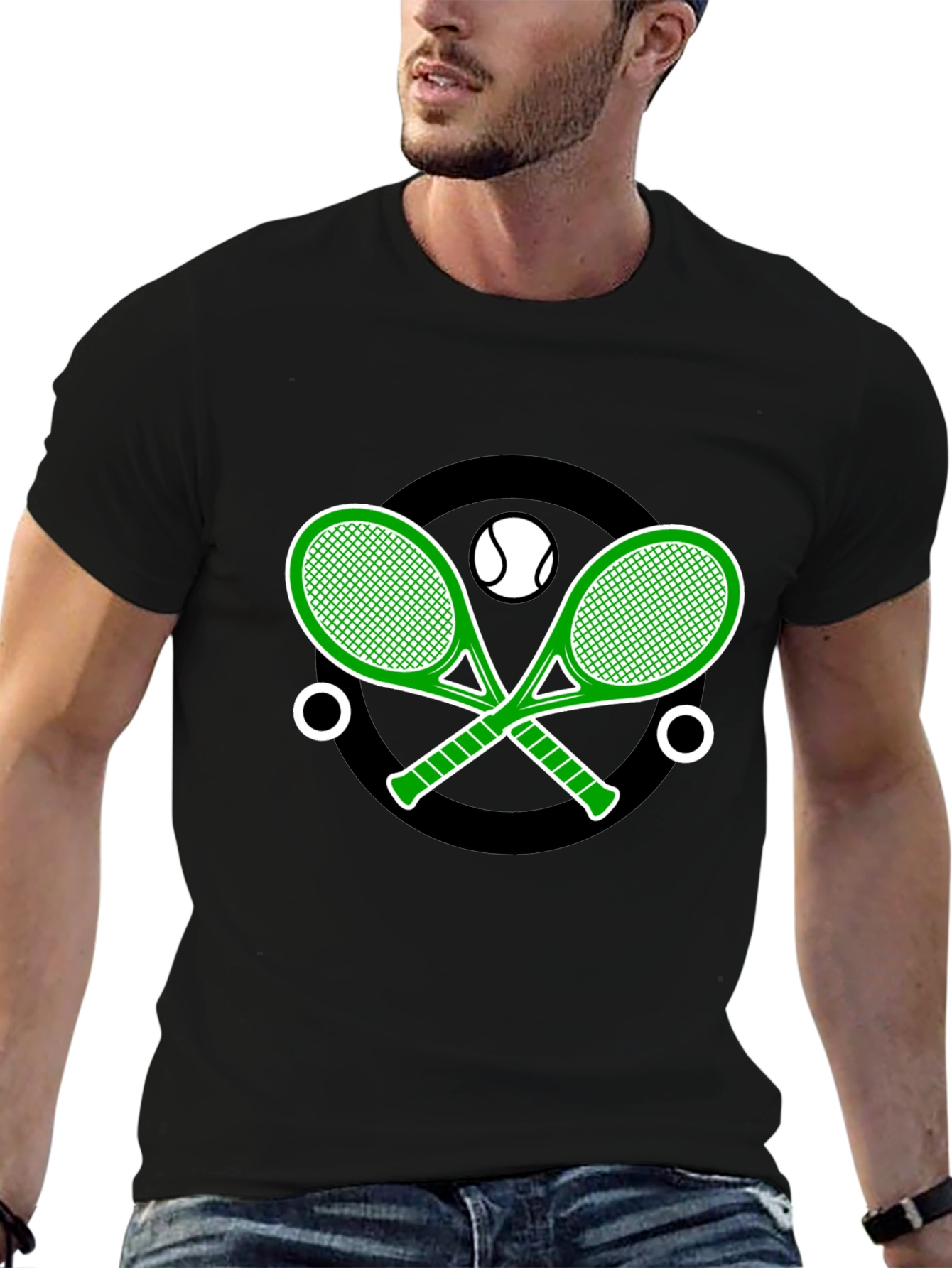Tennis Racket Graphic T-Shirt