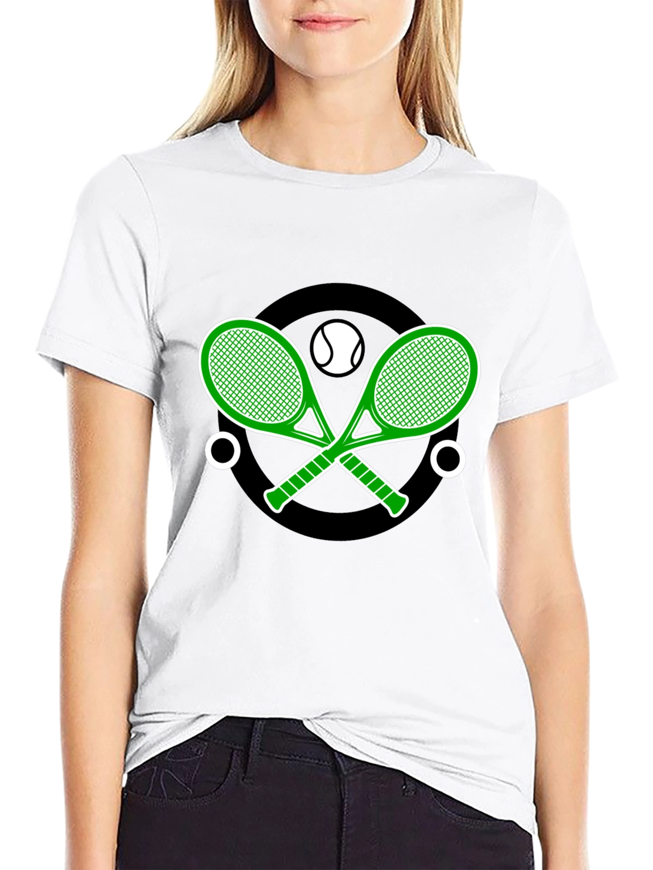Tennis Racket Graphic T-Shirt